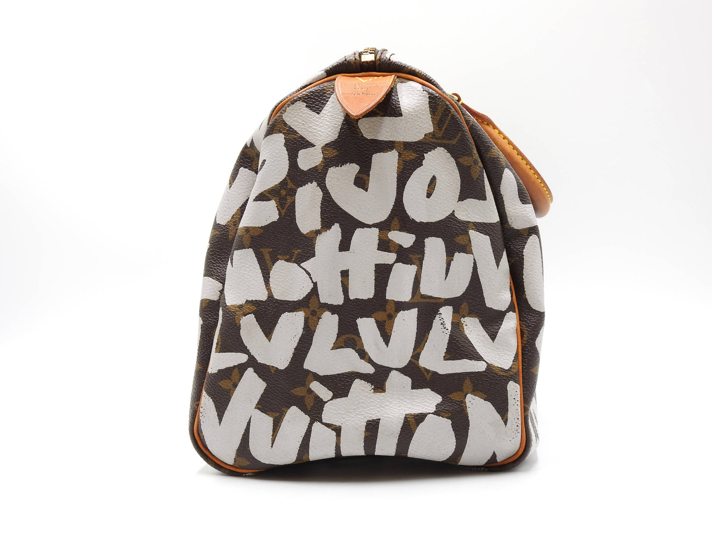 LOUIS VUITTON Monogram Graffiti Speedy 30 Hand Bag Boston Bag White M92195