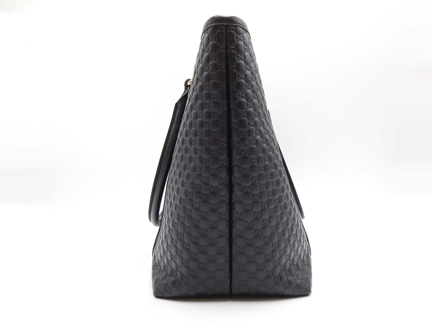 GUCCI Micro Guccissima Joy Shoulder Tote Bag Leather Black 449647 Outlet