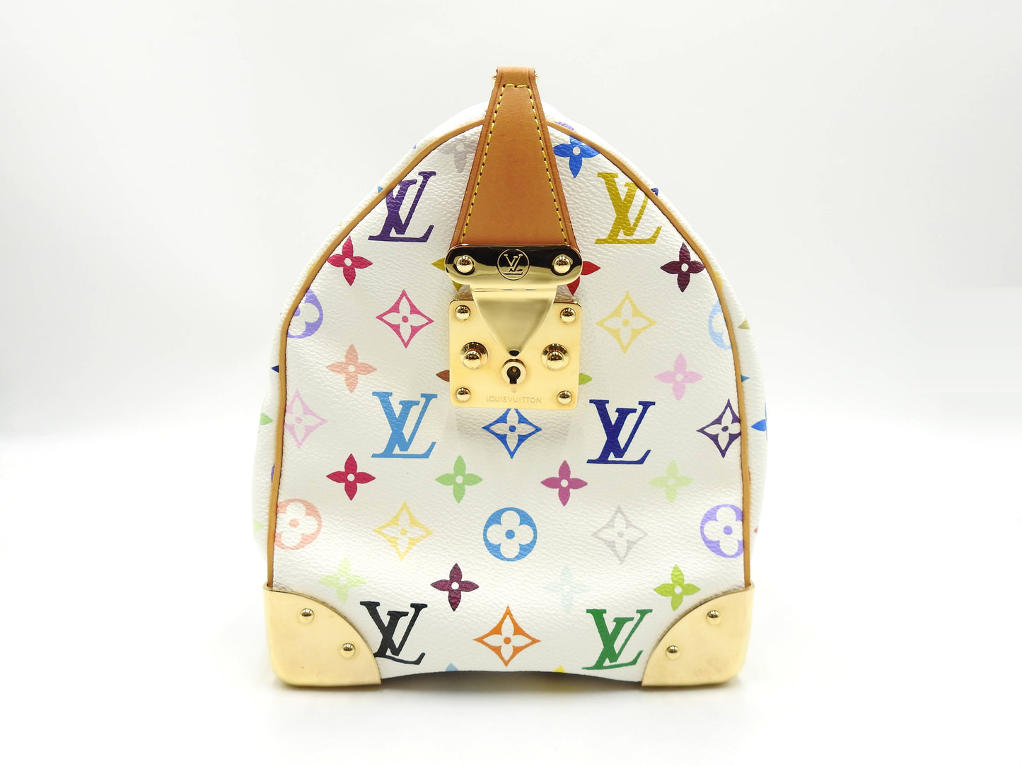 LOUIS VUITTON Speedy 30 Boston Hand Bag Multicolor Bron White M92643