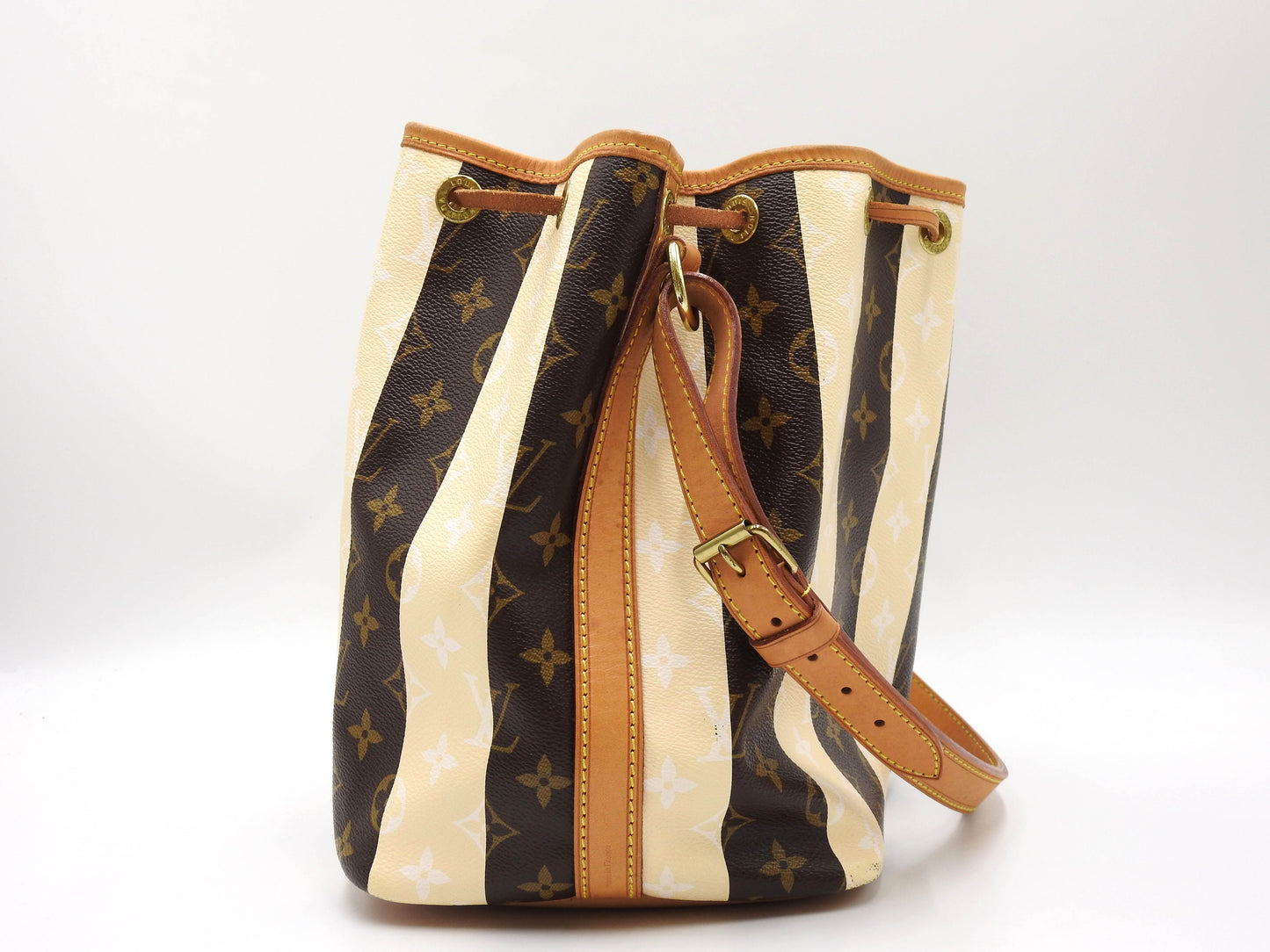 LOUIS VUITTON Petit Noe Monogram Rayure Shoulder Bag Hand Bag M40564