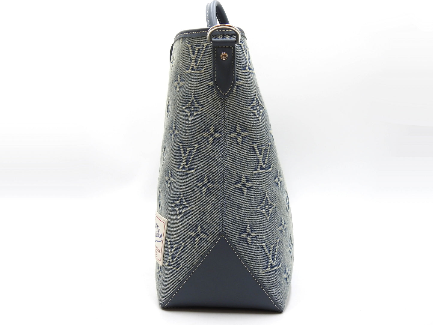 LOUIS VUITTON Monogram Denim Weekend NM Shoulder Tote Bag Canvas M22537