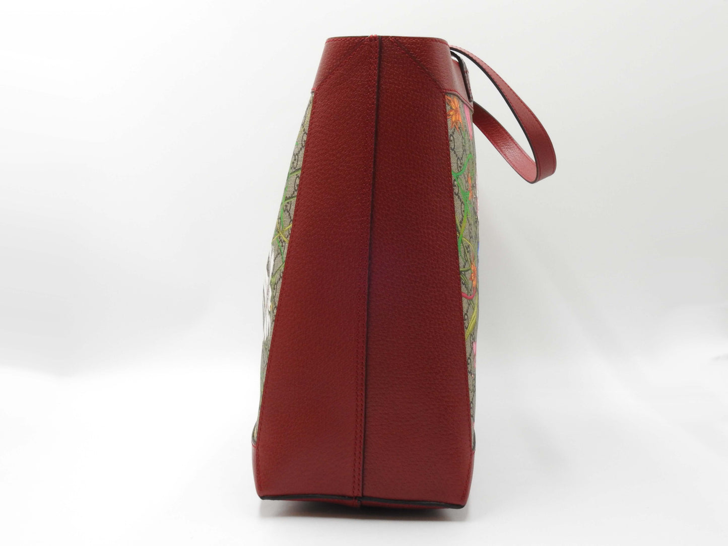 GUCCI GG Flora Supreme Ophidia Shoulder Tote Bag Beige Red 547947