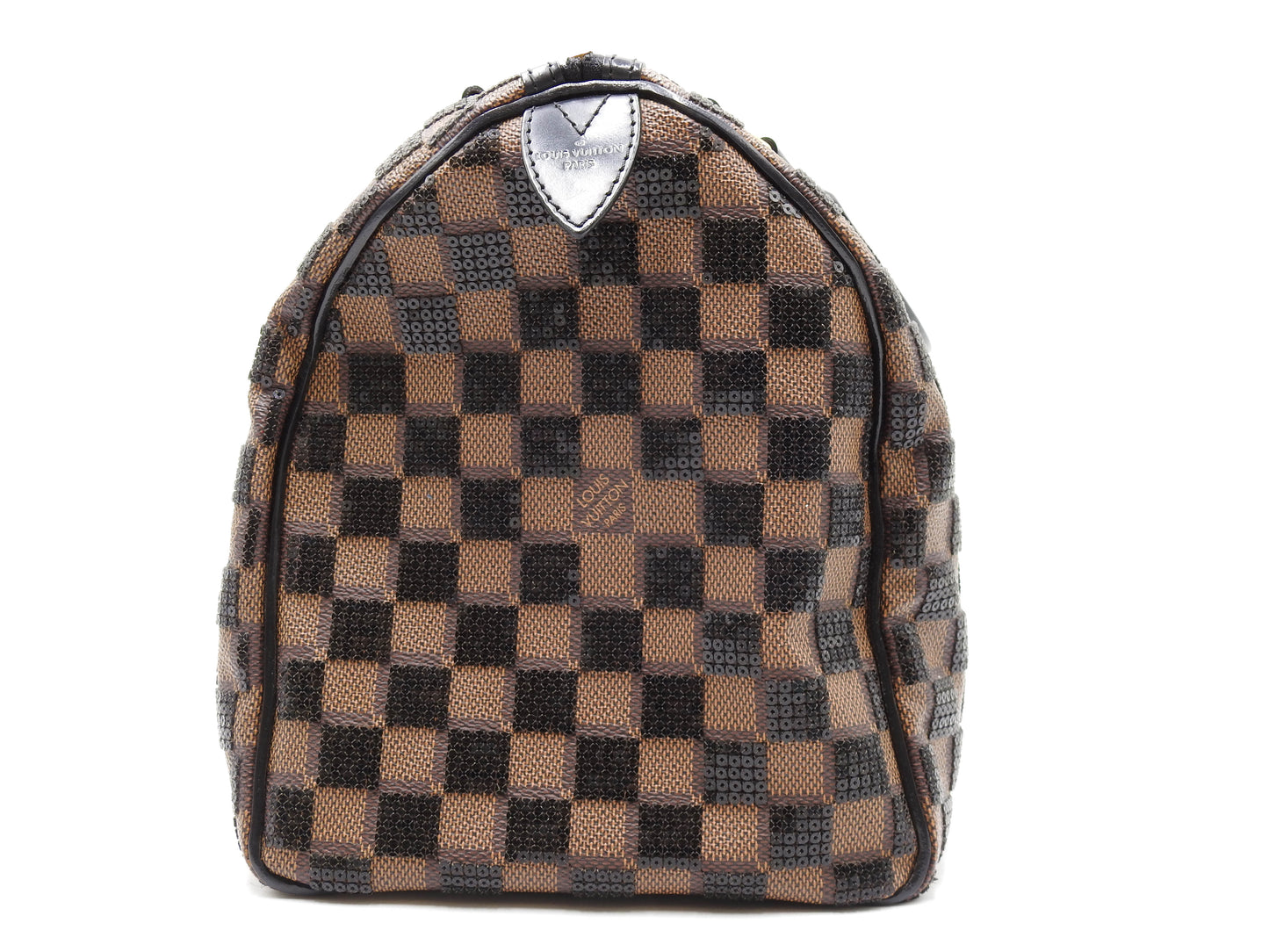 LOUIS VUITTON Damier Paillettes Sequin Speedy 30 Hand Bag Black N41262