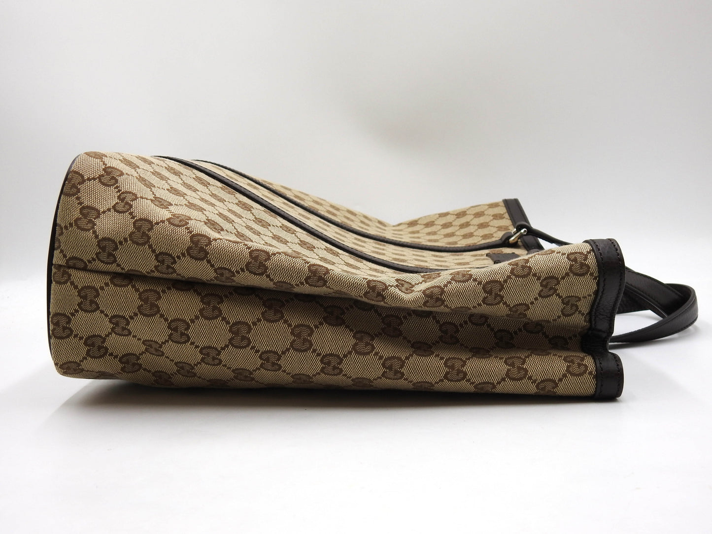 GUCCI Joy Monogram GG Canvas 2way Shoulder Tote Bag Beige Brown 449169