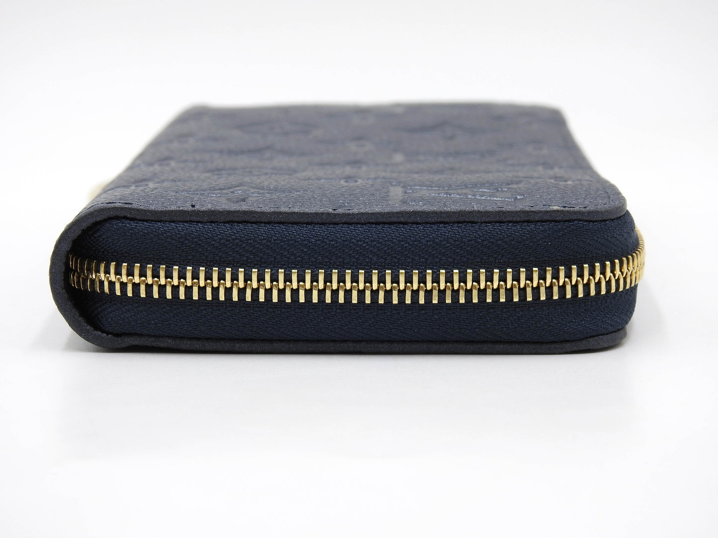 LOUIS VUITTON Monogram Empreinte Zippy Long Wallet Leather Navy M82838