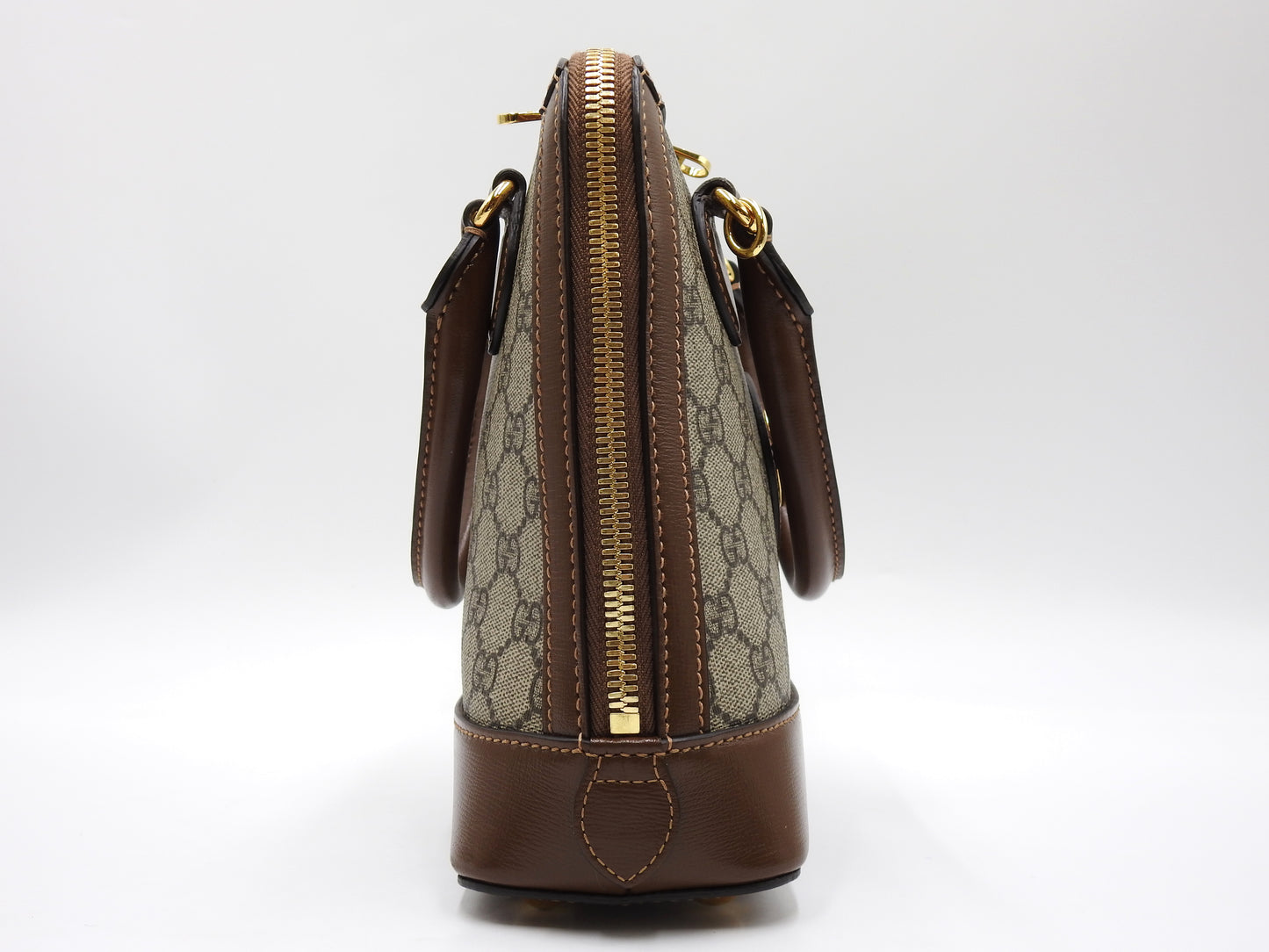 GUCCI GG Supreme Horsebit 1955 Small Top Handle Shoulder Bag PVC 621220