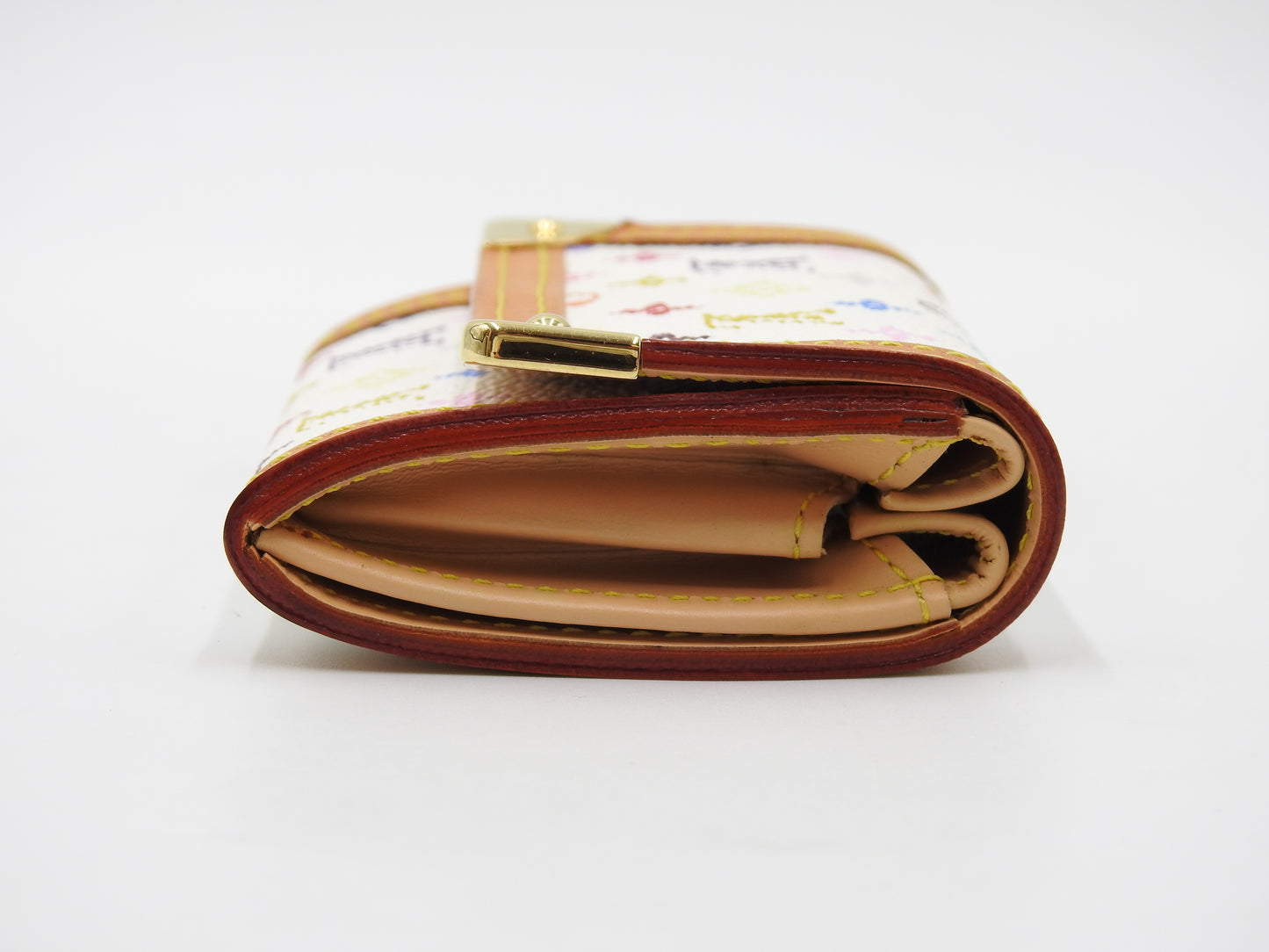 LOUIS VUITTON Monogram Multicolor Porte Monnaie Plat Coin Purse M92657