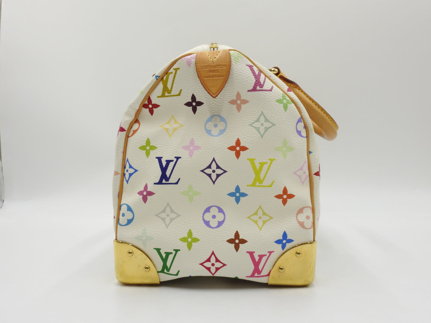 LOUIS VUITTON Speedy 30 Boston Hand Bag Multicolor Bron White M92643
