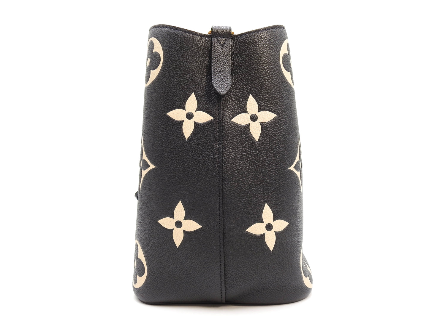 LOUIS VUITTON Monogram Empreinte Giant NeoNoe MM Hand Bag Black M45497