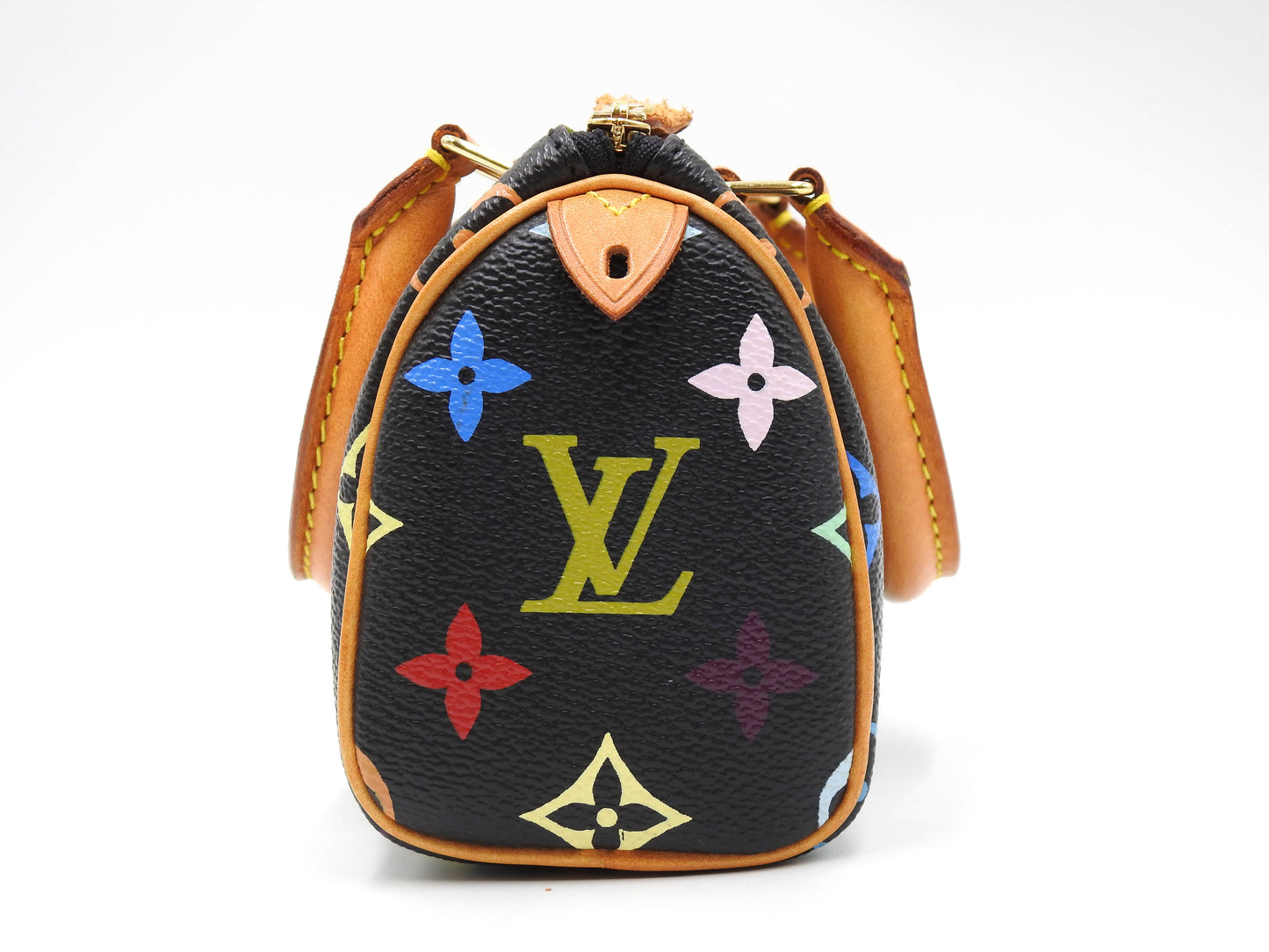 LOUIS VUITTON Monogram Mini Speedy Hand Bag Multicolor Noir Black M92644