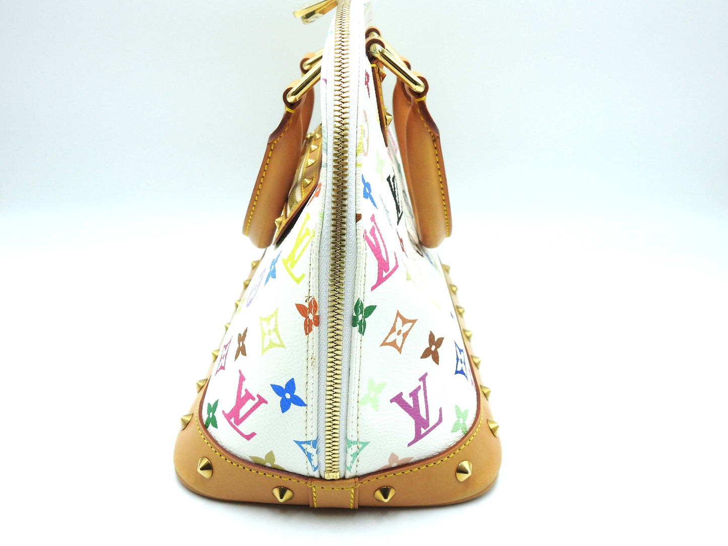 LOUIS VUITTON Alma Hand Bag Multicolor Bron White M92647
