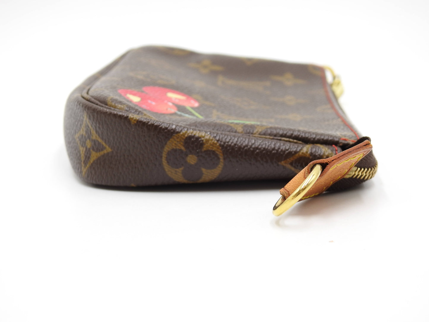 LOUIS VUITTON Monogram Cherry Pochette Accessories Pouch for Bucket PM