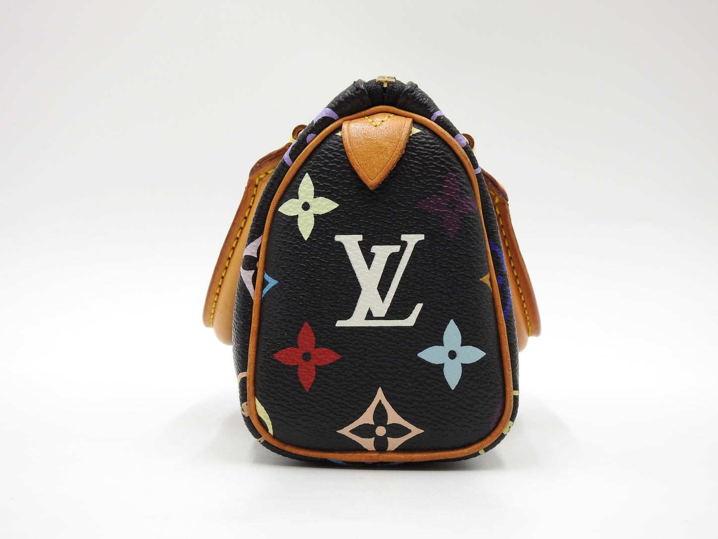 LOUIS VUITTON Monogram Mini Speedy Hand Bag Multicolor Noir Black M92644
