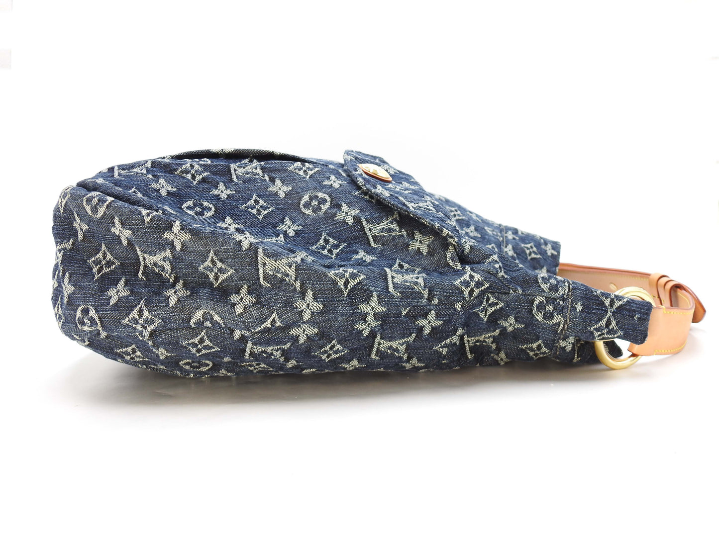 LOUIS VUITTON Daily GM Monogram Denim Shoulder Bag Blue M40493