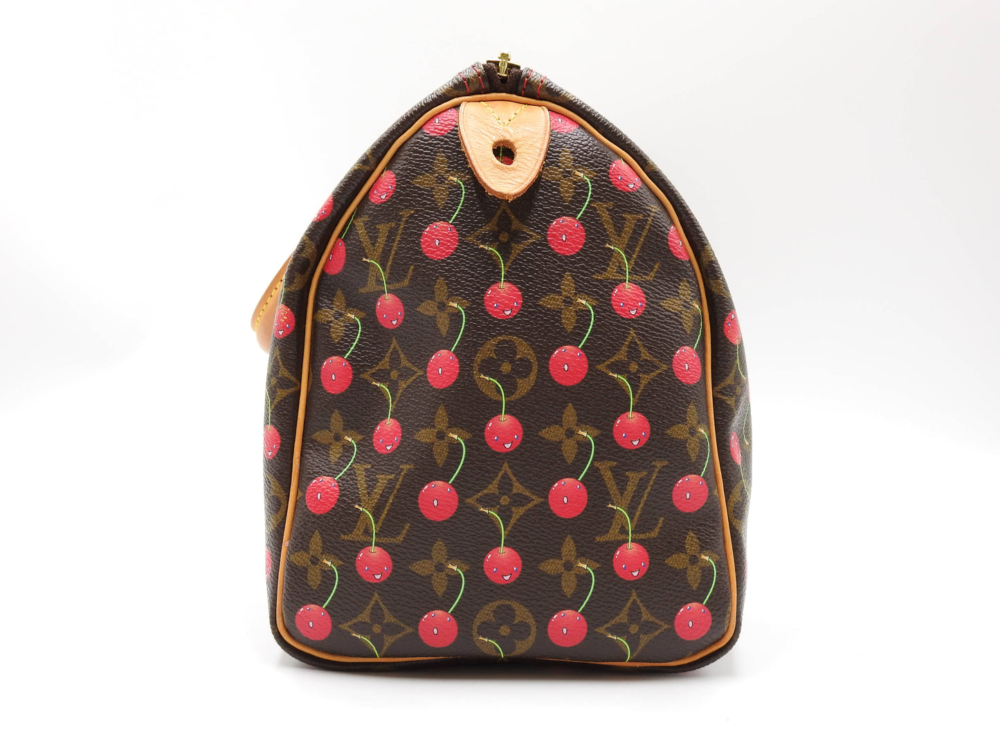LOUIS VUITTON Monogram Cherry Speedy 25 Hand Bag Boston Bag Canvas M95009