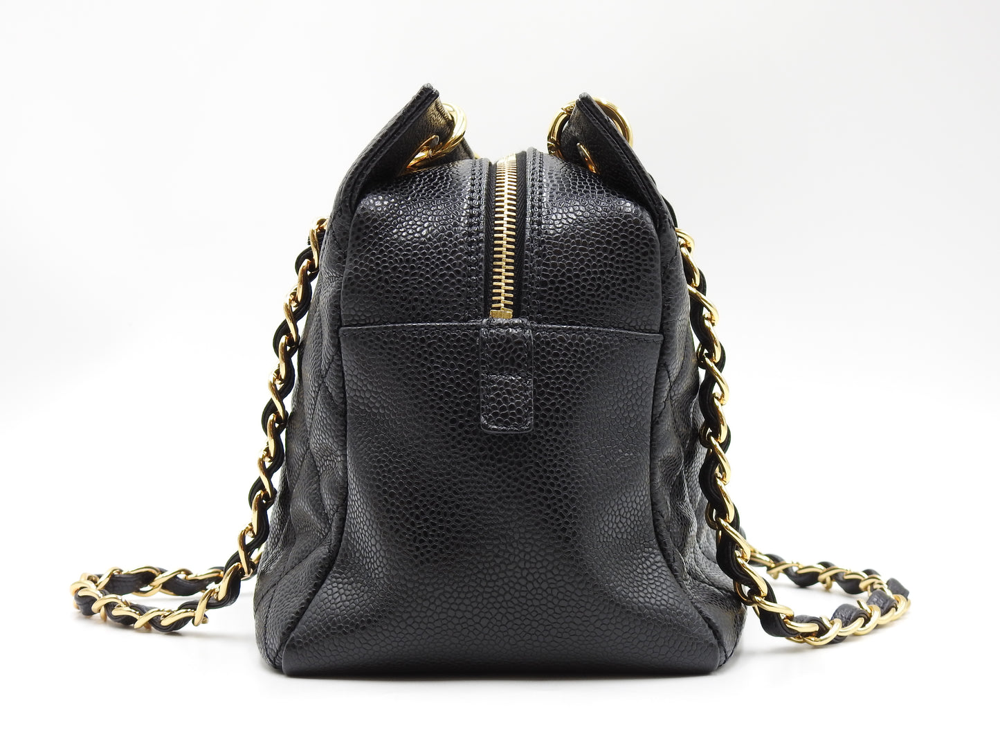 CHANEL CC Matelasse PTT Petit Timeless Tote Shoulder Bag Caviarskin A18004