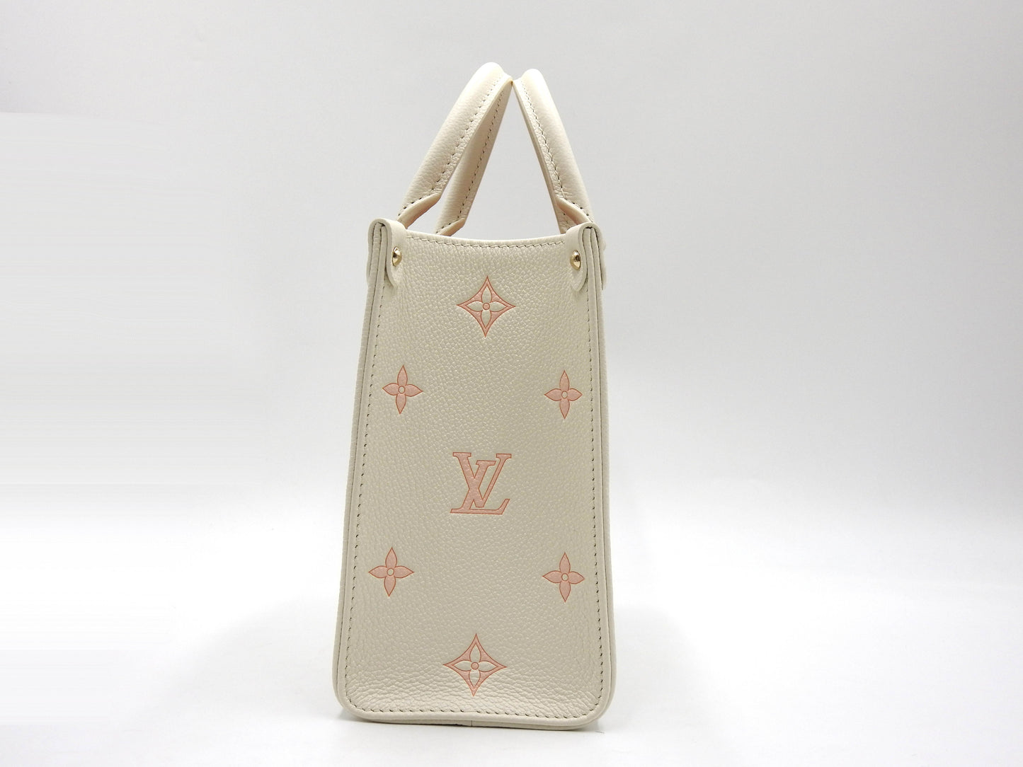 LOUIS VUITTON Monogram Empreinte Giant Onthego PM Shoulder Bag White M28313