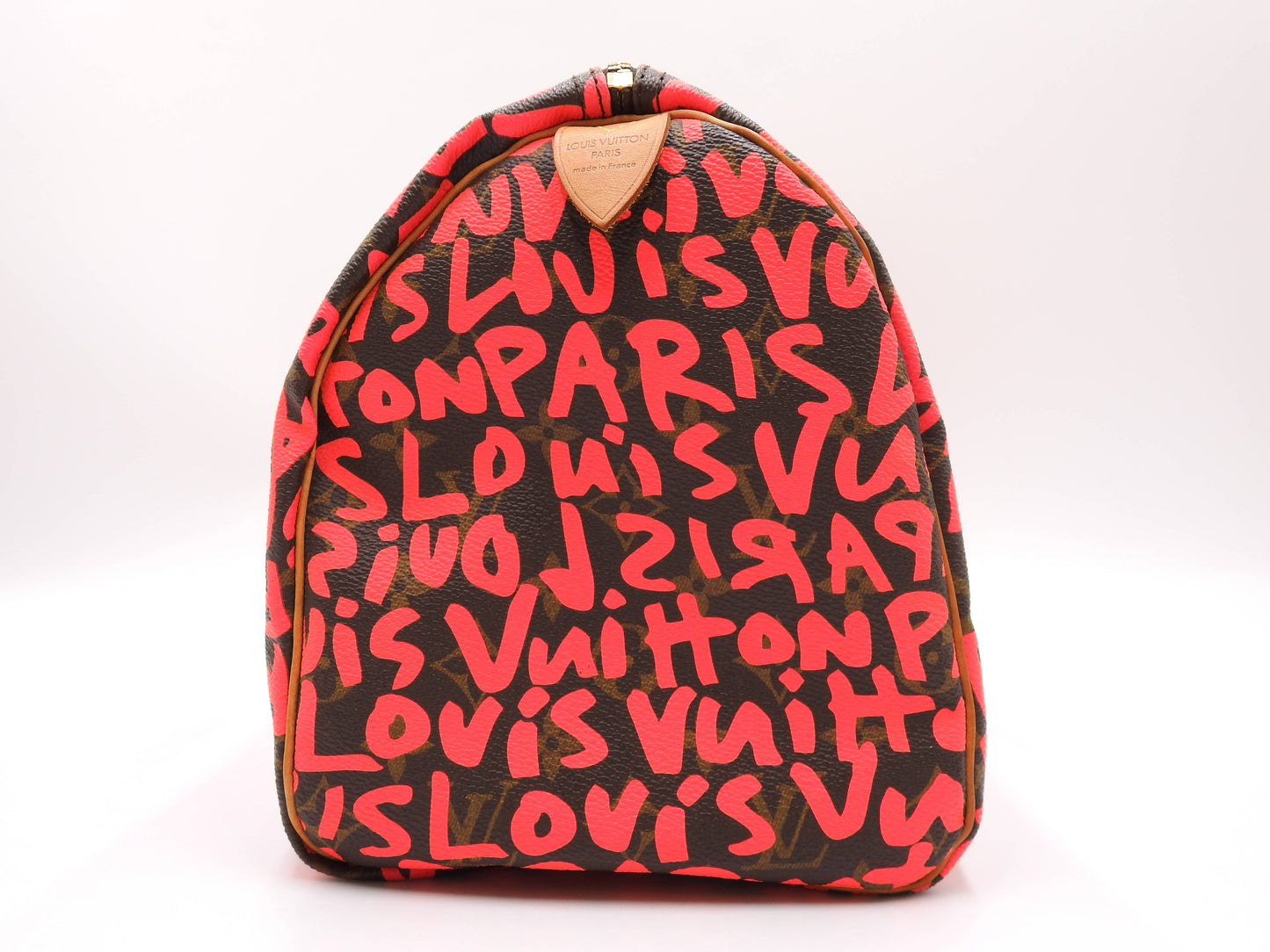 LOUIS VUITTON Monogram Graffiti Speedy 30 Hand Bag Boston Bag M93704 Pink