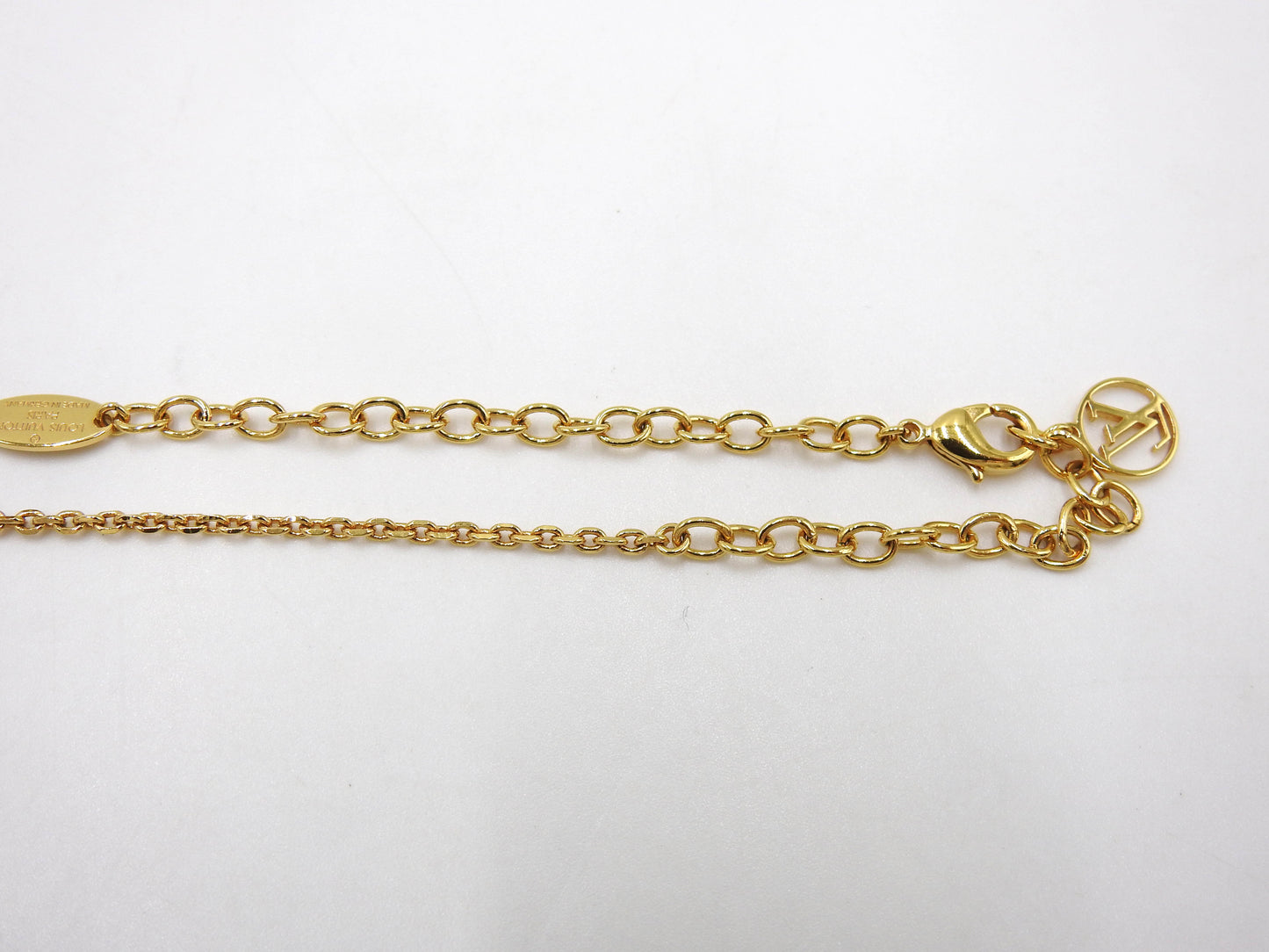 LOUIS VUITTON Collier Blooming Necklace GP Flower Brass M64855