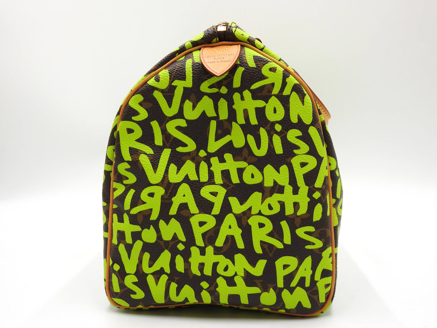 LOUIS VUITTON Monogram Graffiti Speedy 30 Boston Hand Bag Green M93706