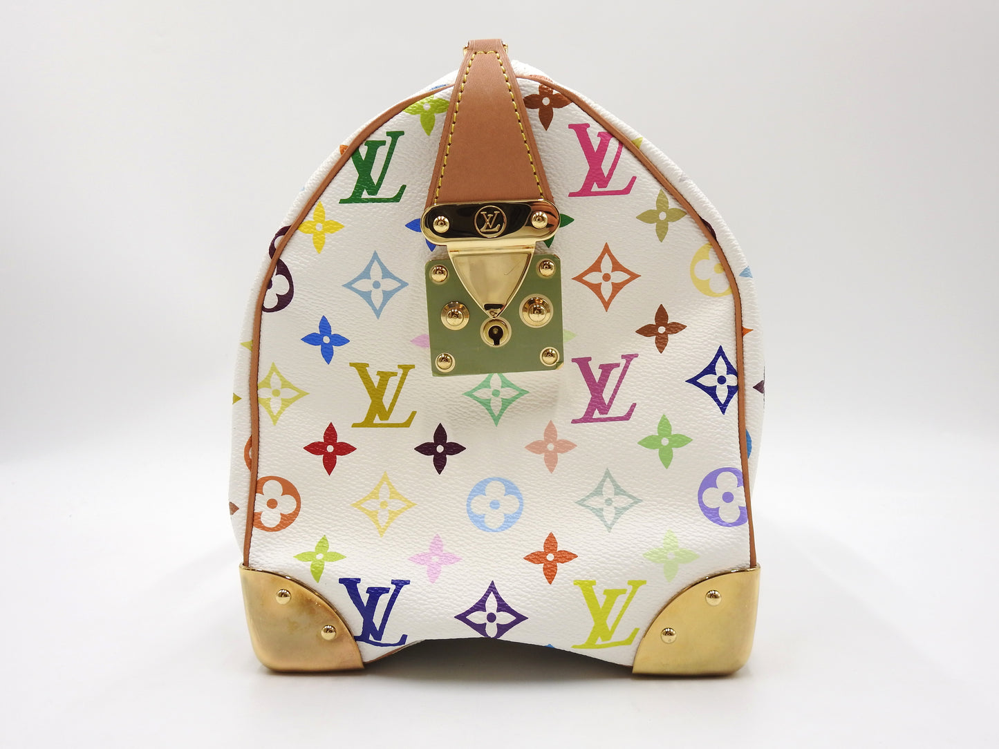 LOUIS VUITTON Speedy 30 Boston Hand Bag Multicolor Bron White M92643