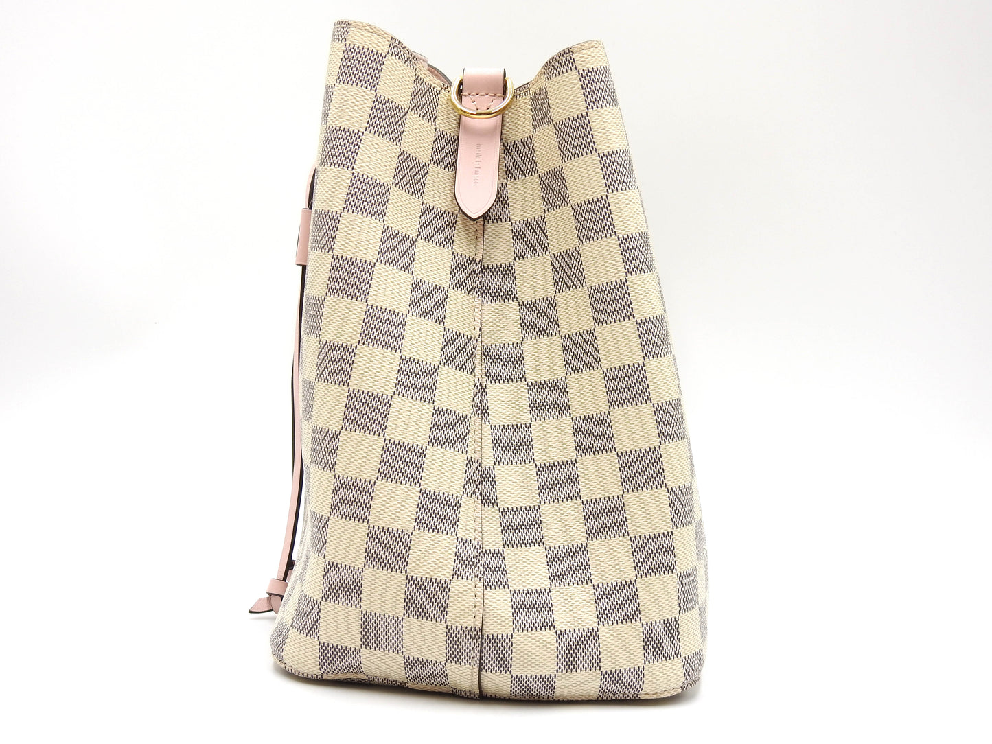LOUIS VUITTON Damier Azur NeoNoe Shoulder Bag Canvas Rose Pink N40152