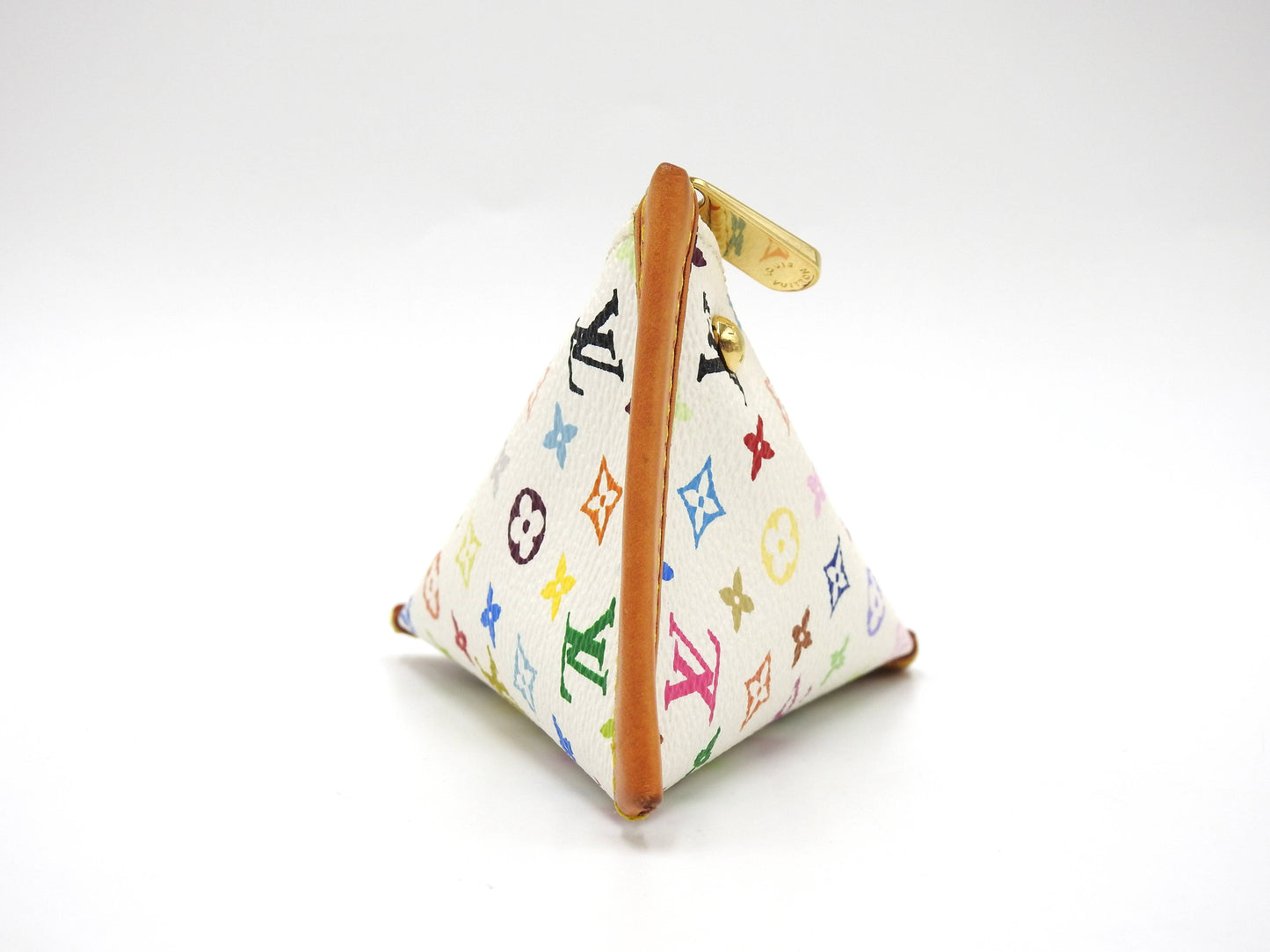 LOUIS VUITTON Monogram Multicolor Berlingo Coin Purse Case White M58029