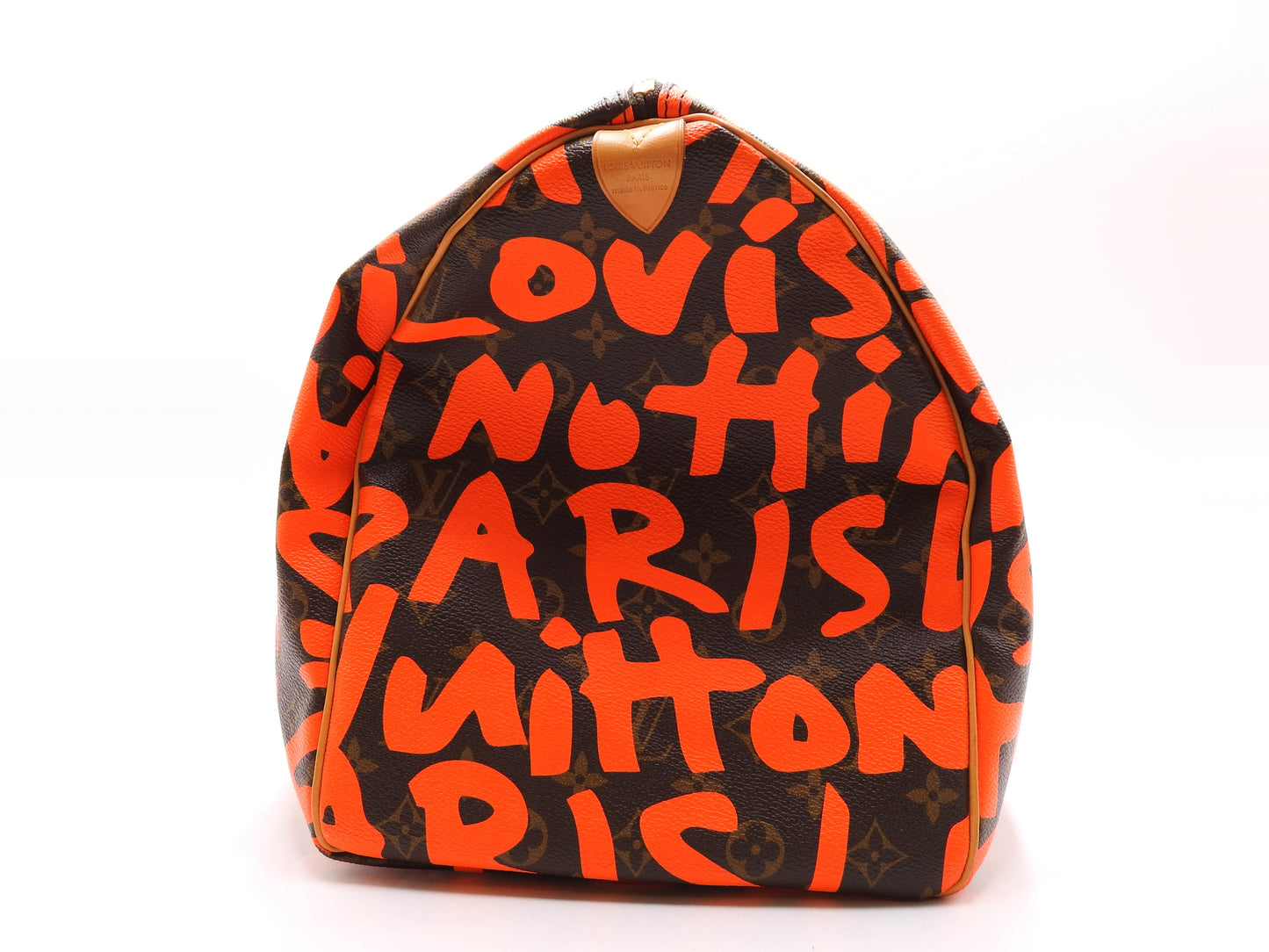LOUIS VUITTON Monogram Graffiti Keepall 50 Boston Travel Bag Orange M93699