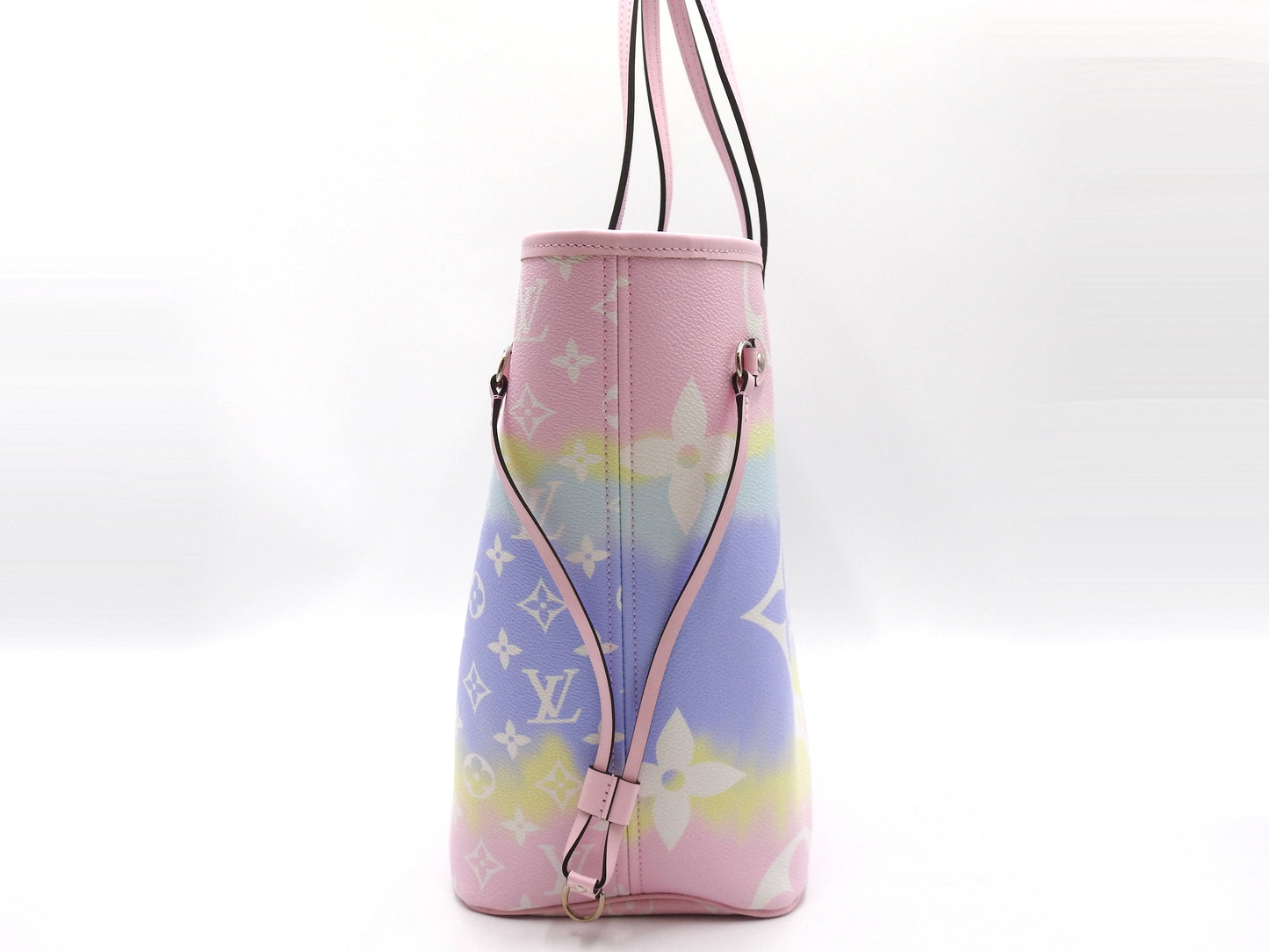 LOUIS VUITTON Monogram Escale Neverfull MM Shoulder Bag Pastel Pink M45270