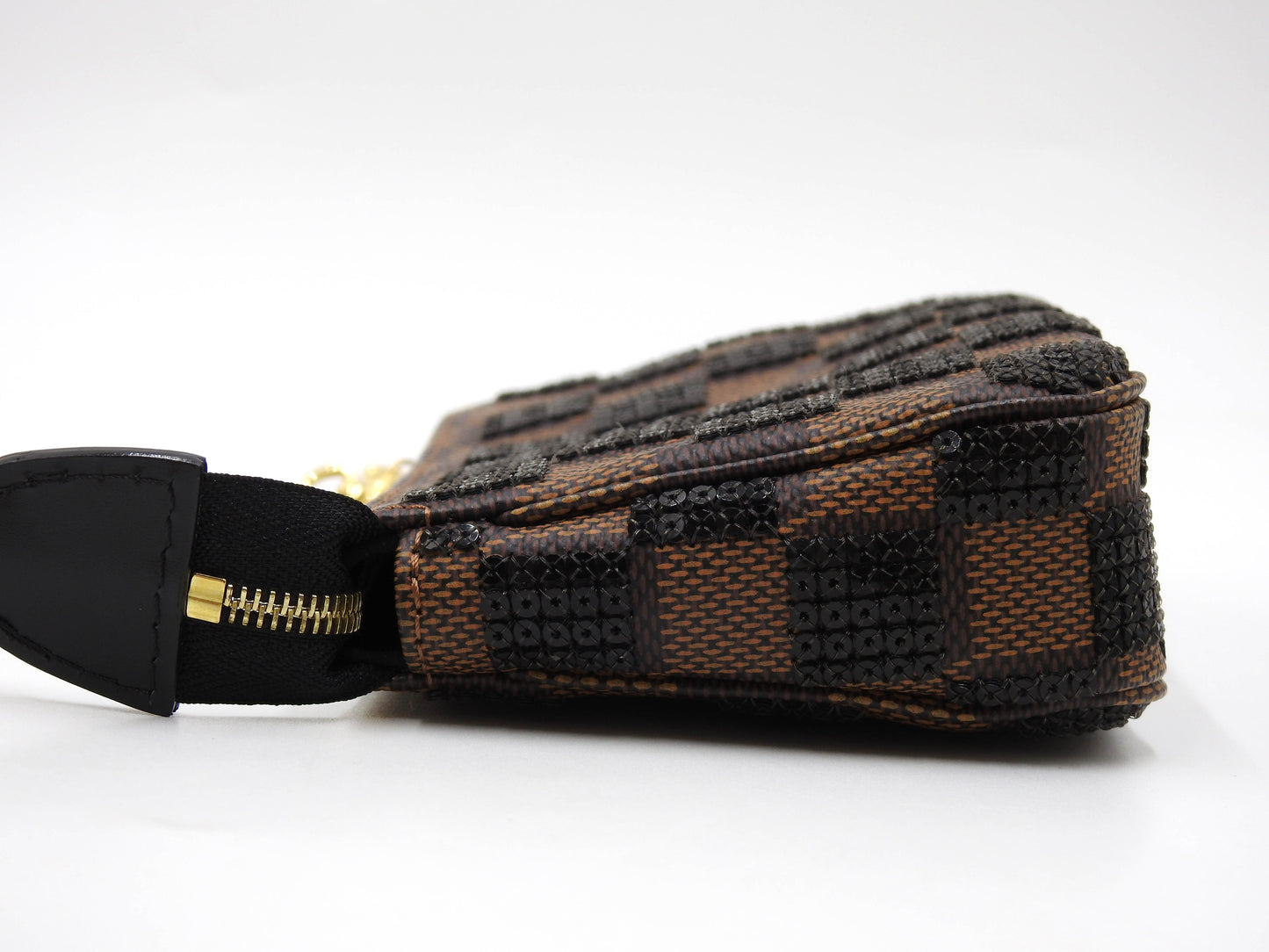 LOUIS VUITTON Damier Paillettes Sequins Mini Pochette Accessories N63176