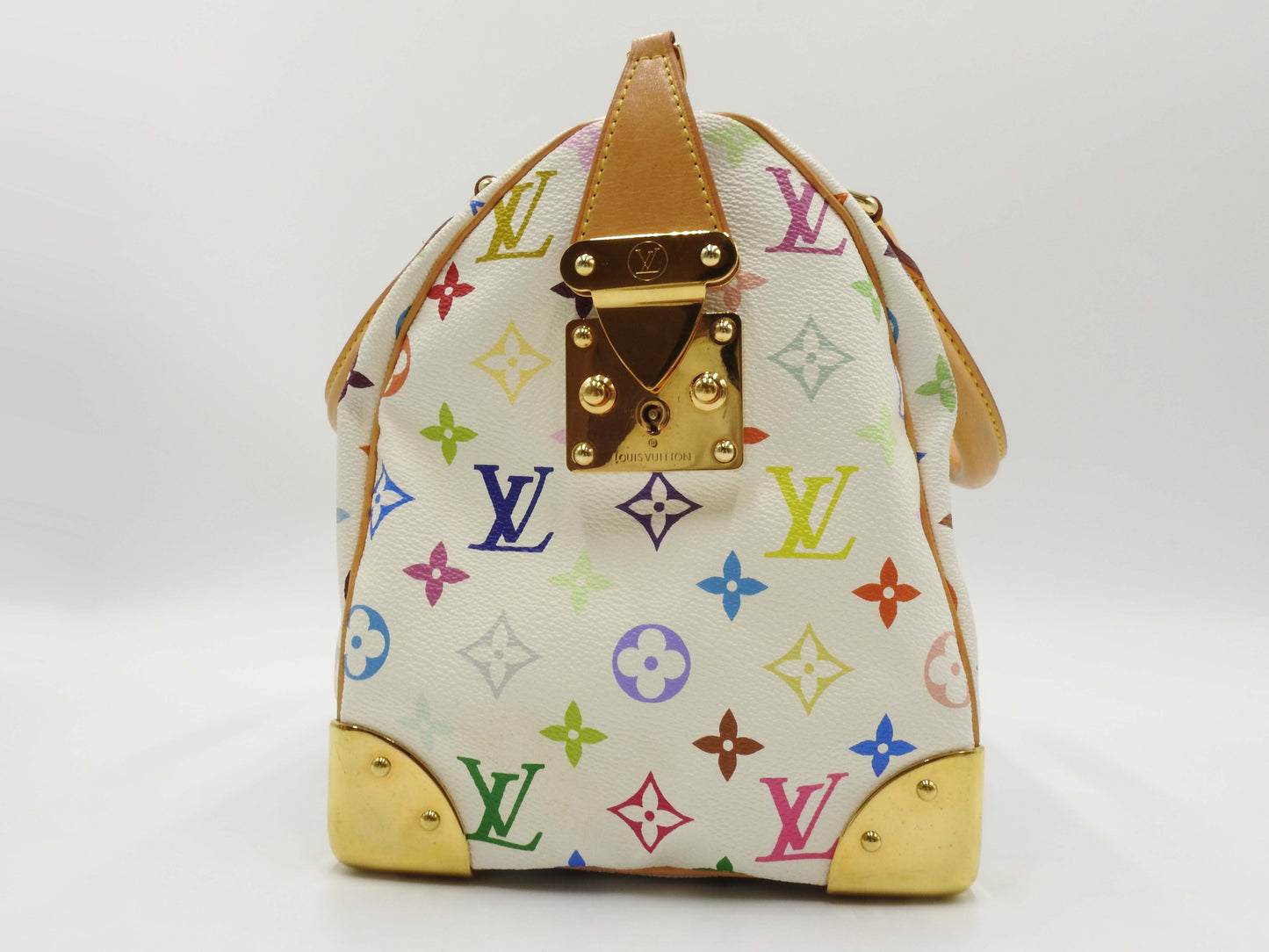 LOUIS VUITTON Speedy 30 Boston Hand Bag Multicolor Bron White M92643