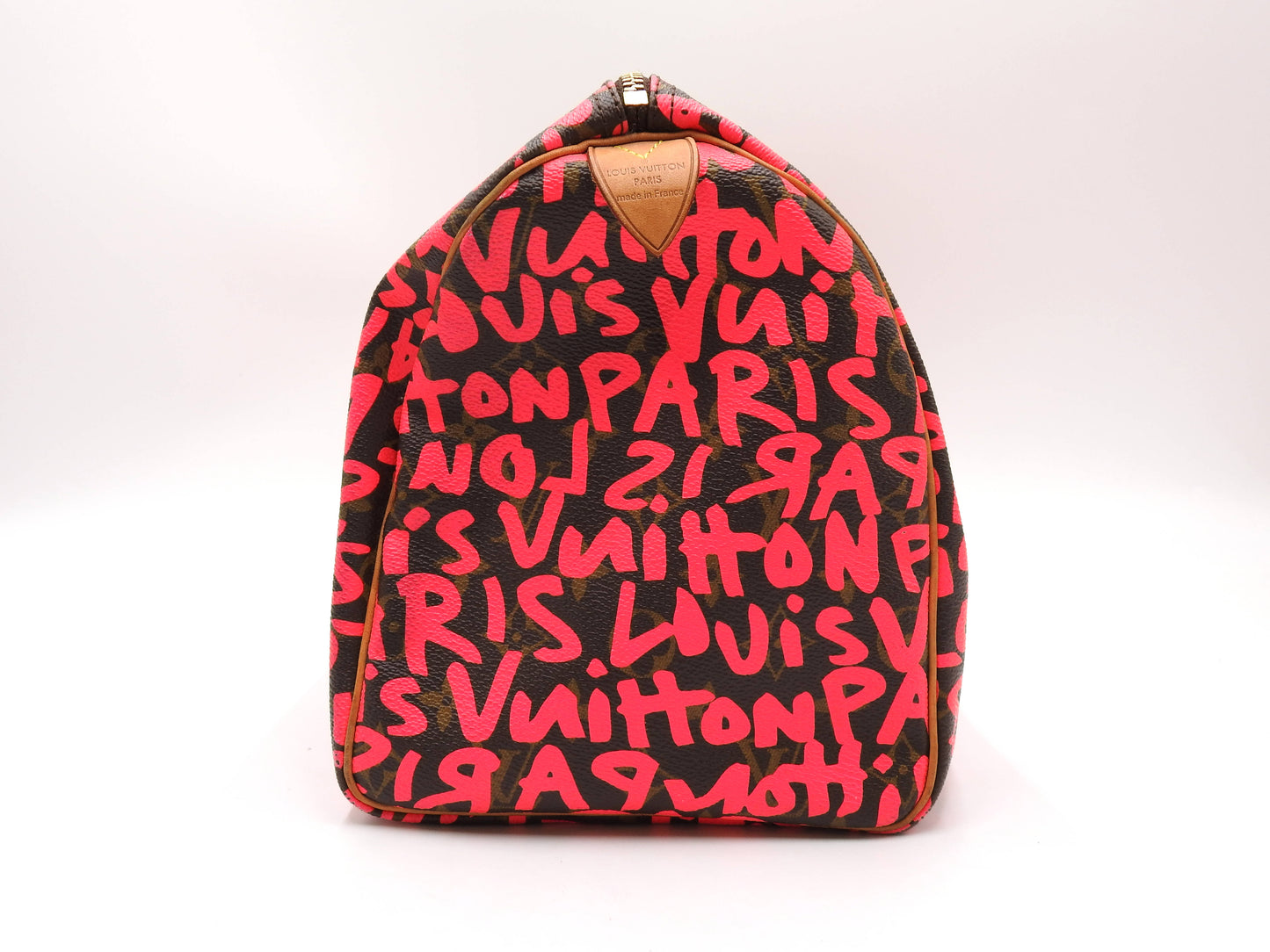 LOUIS VUITTON Monogram Graffiti Speedy 30 Hand Bag Boston Bag M93704 Pink