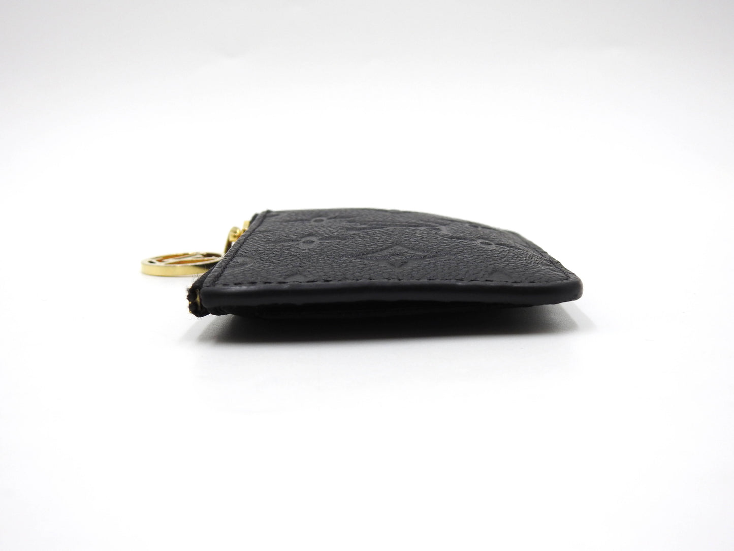 LOUIS VUITTON Monogram Empreinte Romy Card Case Holder Black M81883