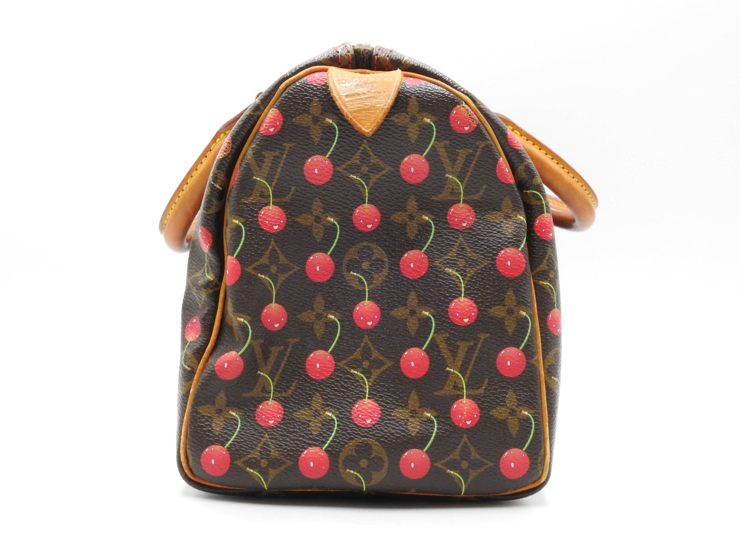 LOUIS VUITTON Monogram Cherry Speedy 25 Hand Bag Boston Bag Canvas M95009