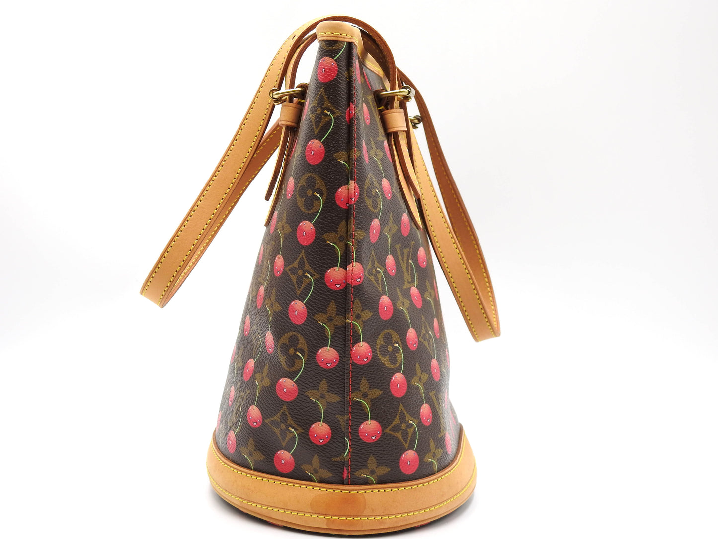 LOUIS VUITTON Monogram Cherry Bucket PM Shoulder Tote Bag Pouch M950123