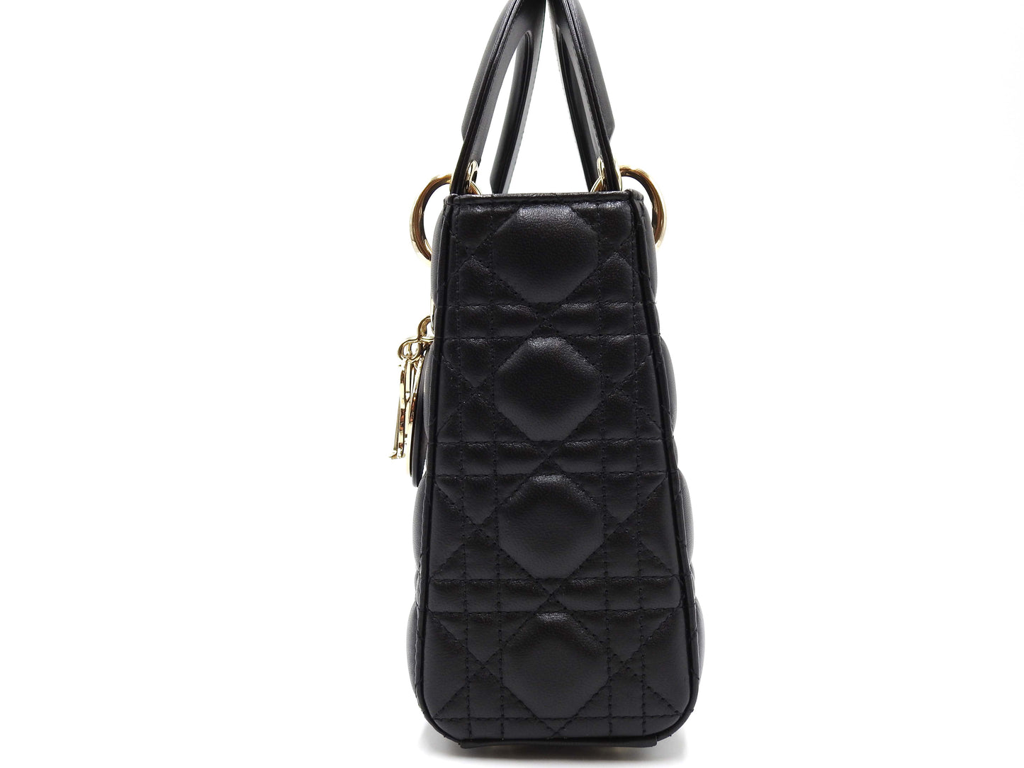Christian Dior My Abc Lady Dior Small Shoulder Hand Bag Lambskin Black