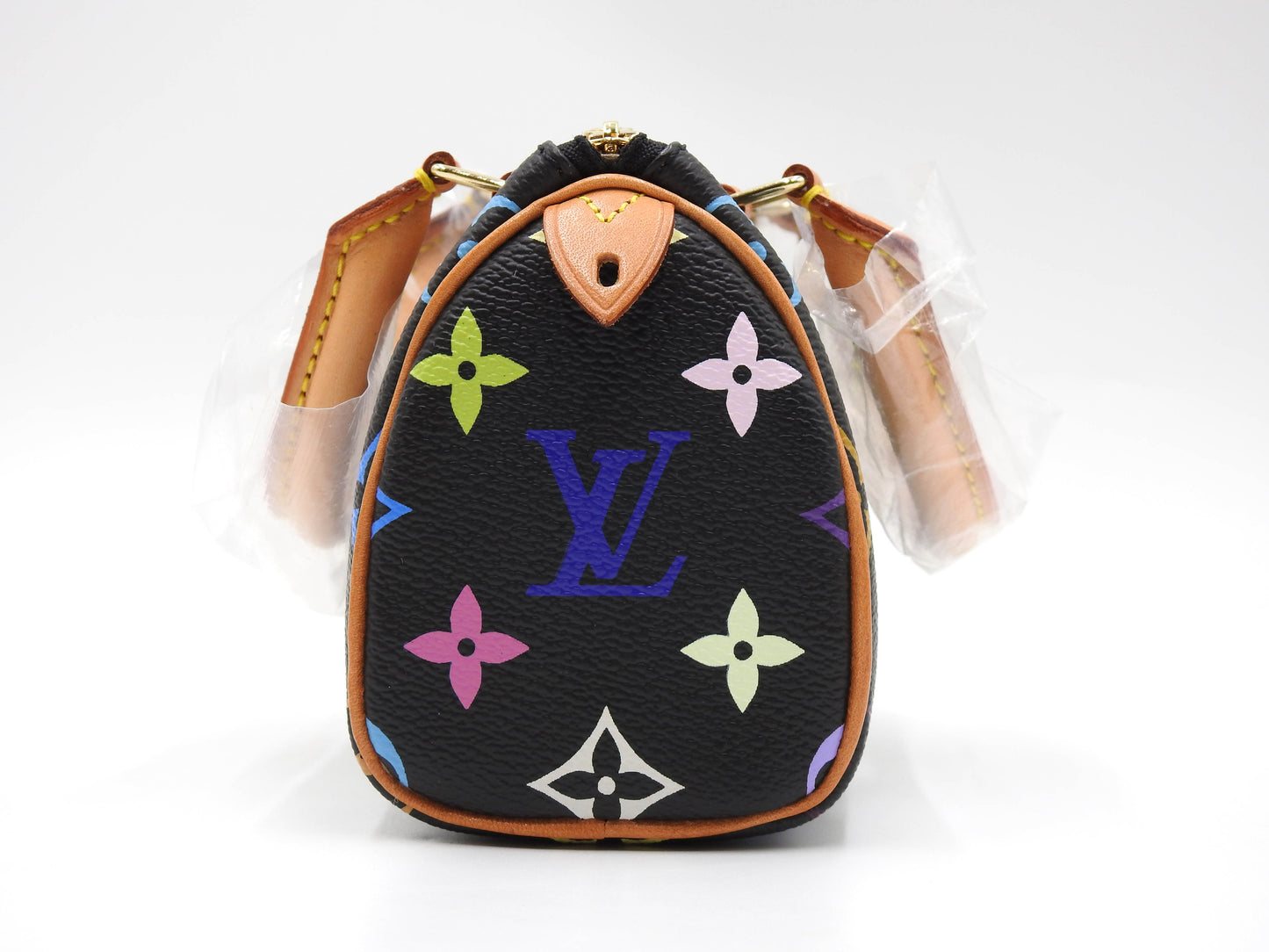 LOUIS VUITTON Monogram Mini Speedy Hand Bag Multicolor Noir Black M92644
