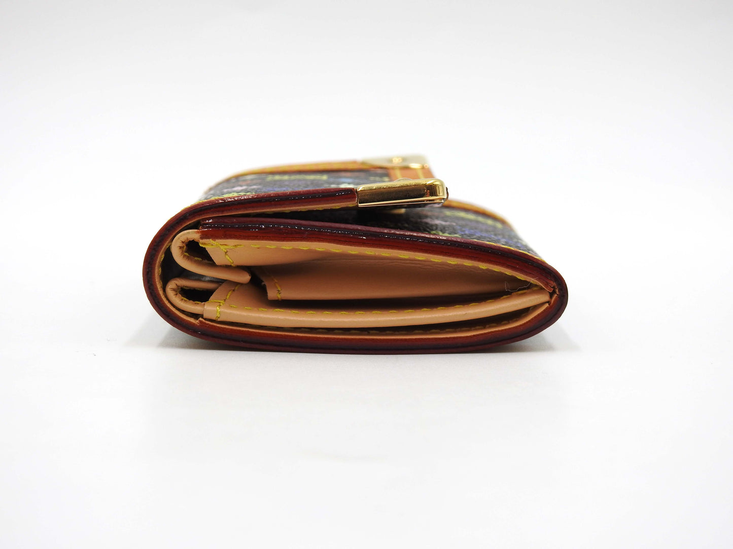 LOUIS VUITTON Monogram Multicolor Porte Monnaie Plat Coin Purse M92656