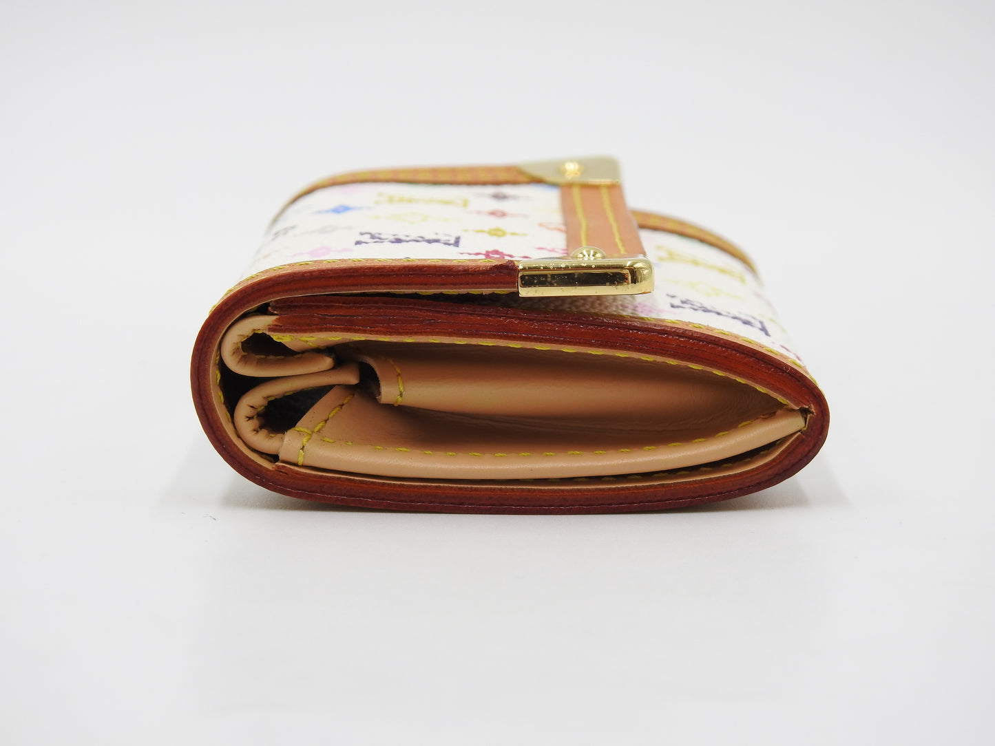 LOUIS VUITTON Monogram Multicolor Porte Monnaie Plat Coin Purse M92657
