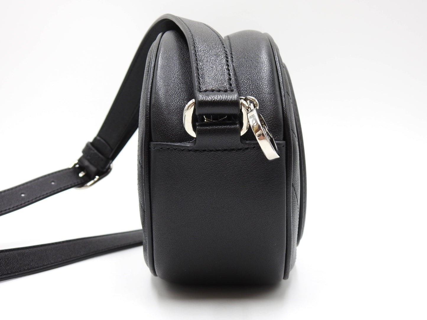 GUCCI Mini Blondie Interlocking G Crossbody Shoulder Bag Black 760175