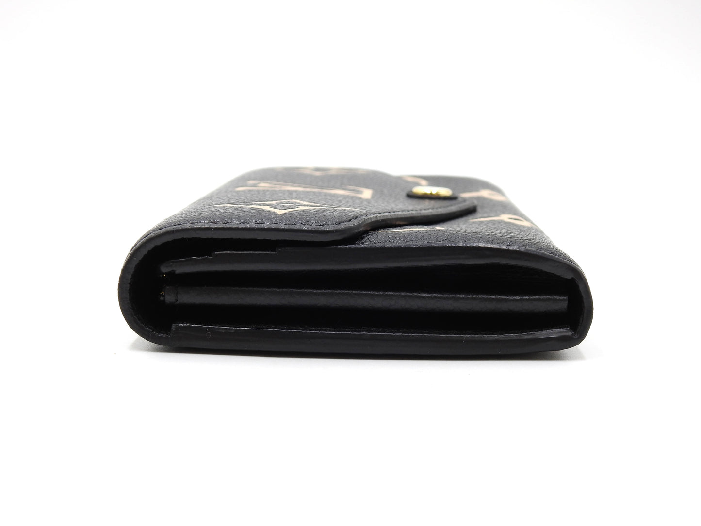 LOUIS VUITTON Monogram Empreinte Giant Sarah Wallet Black Beige M80496
