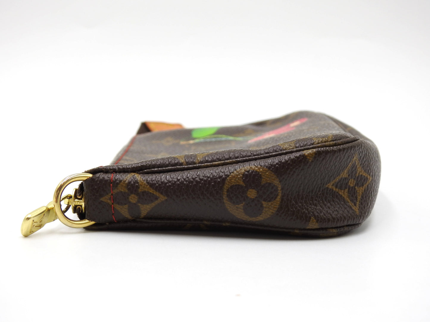 LOUIS VUITTON Monogram Cherry Pochette Accessories Pouch for Bucket PM