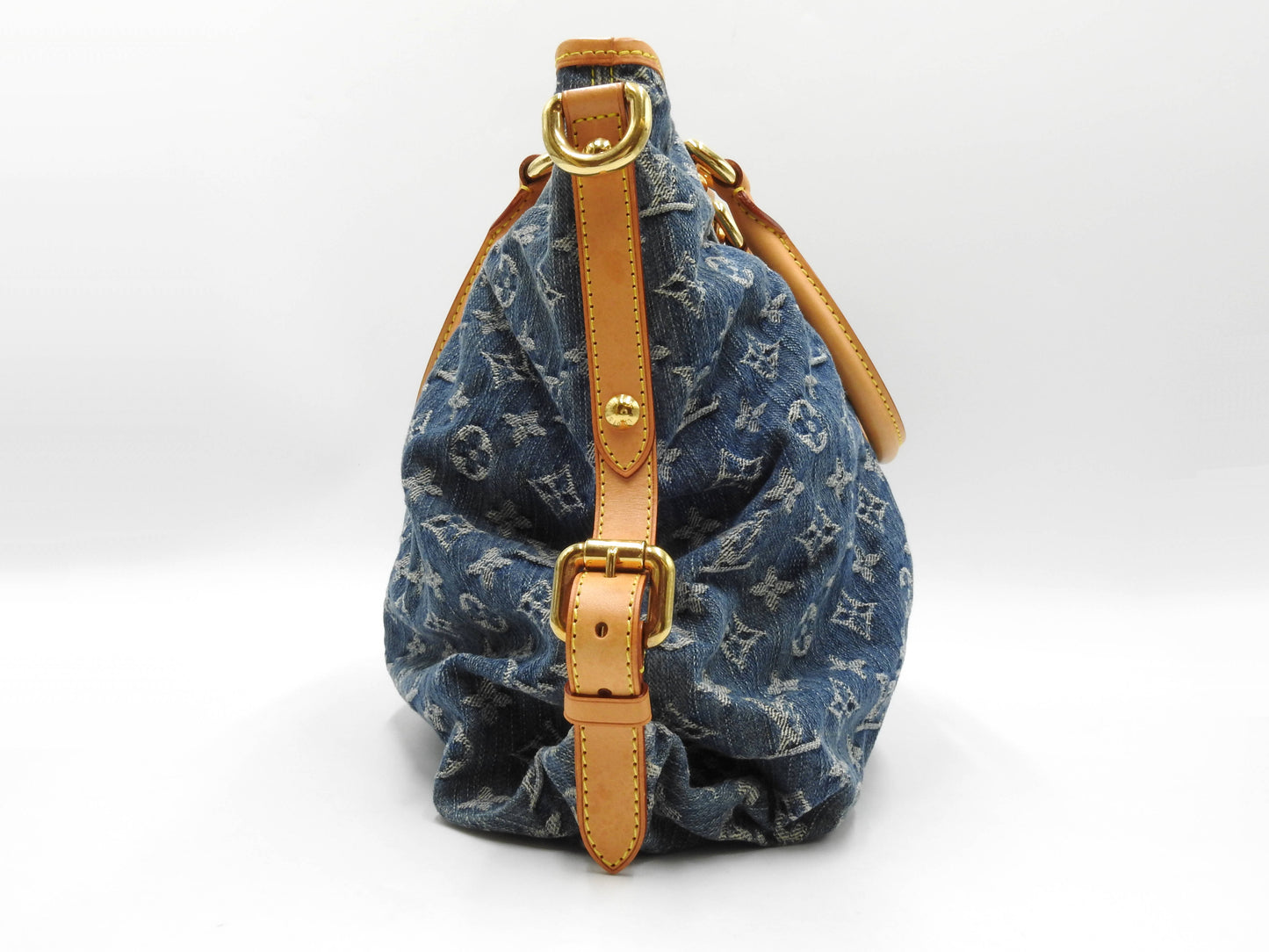 LOUIS VUITTON Neo Cabby GM Monogram Denim Shoulder Hand Bag Blue M95350