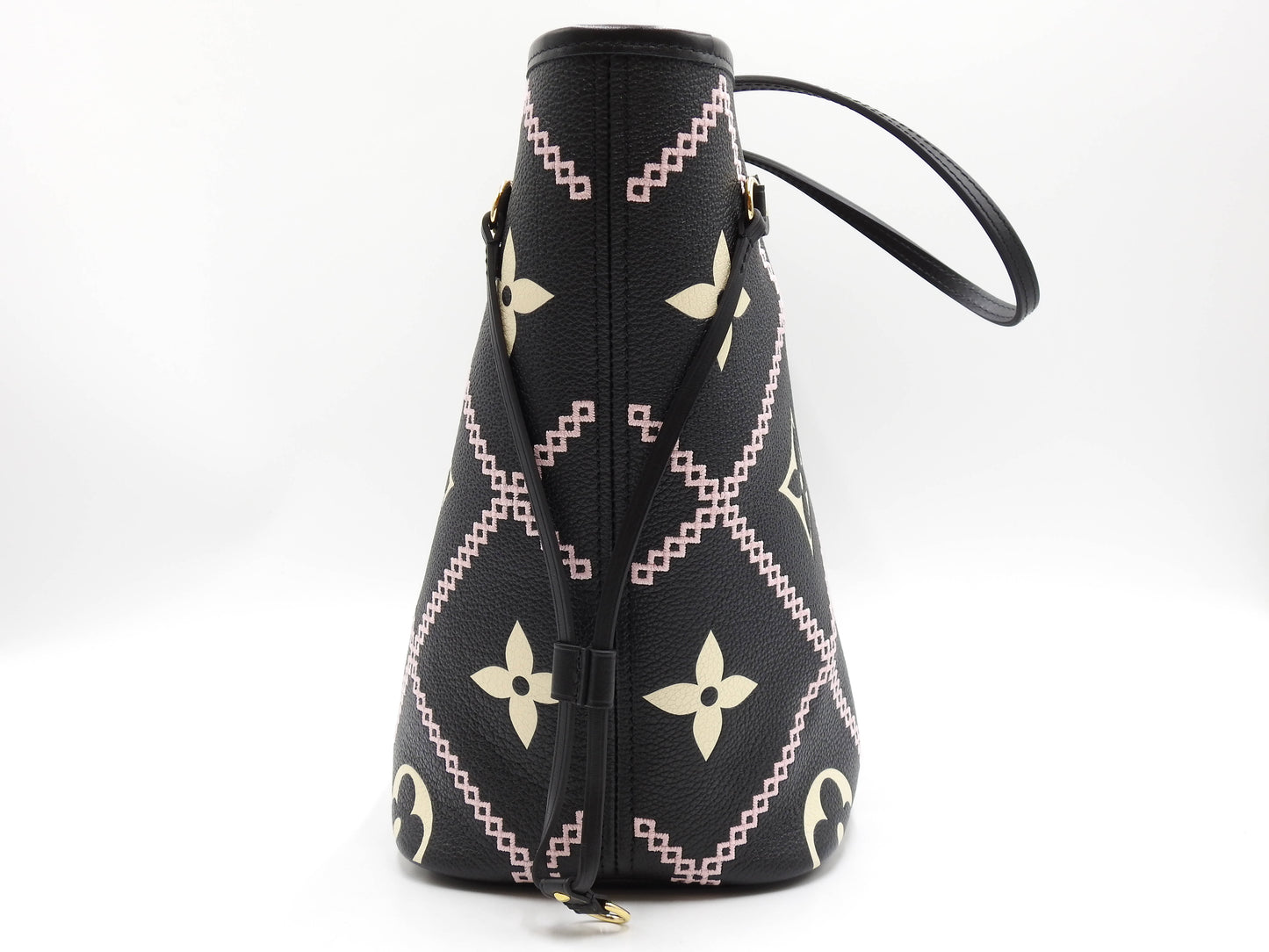LOUIS VUITTON Monogram Empreinte Giant Neverfull MM Shoulder Bag M46040