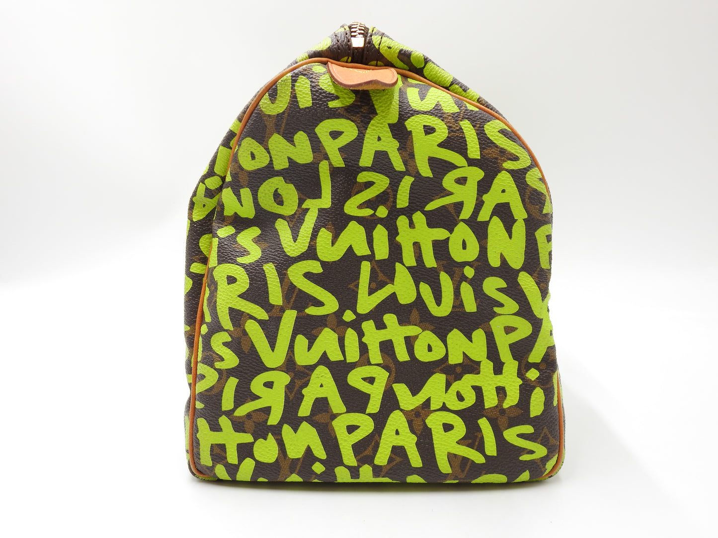 LOUIS VUITTON Monogram Graffiti Speedy 30 Boston Hand Bag Green M93706
