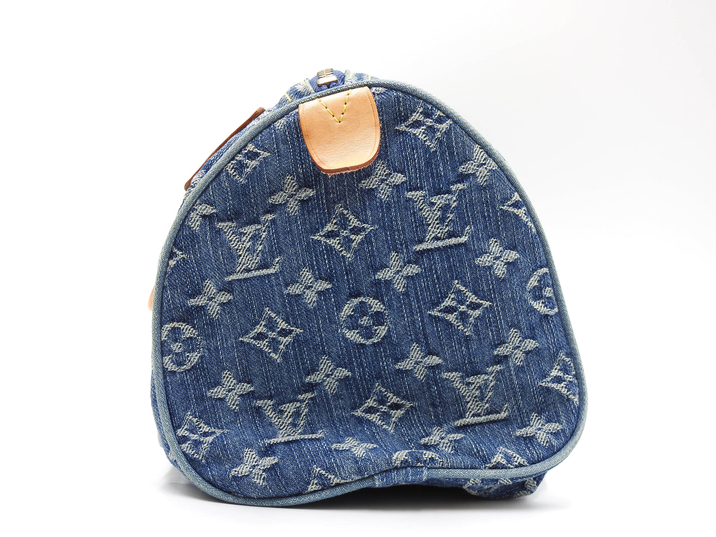 LOUIS VUITTON Monogram Denim Neo Speedy Hand Bag Boston Bag Blue M95019