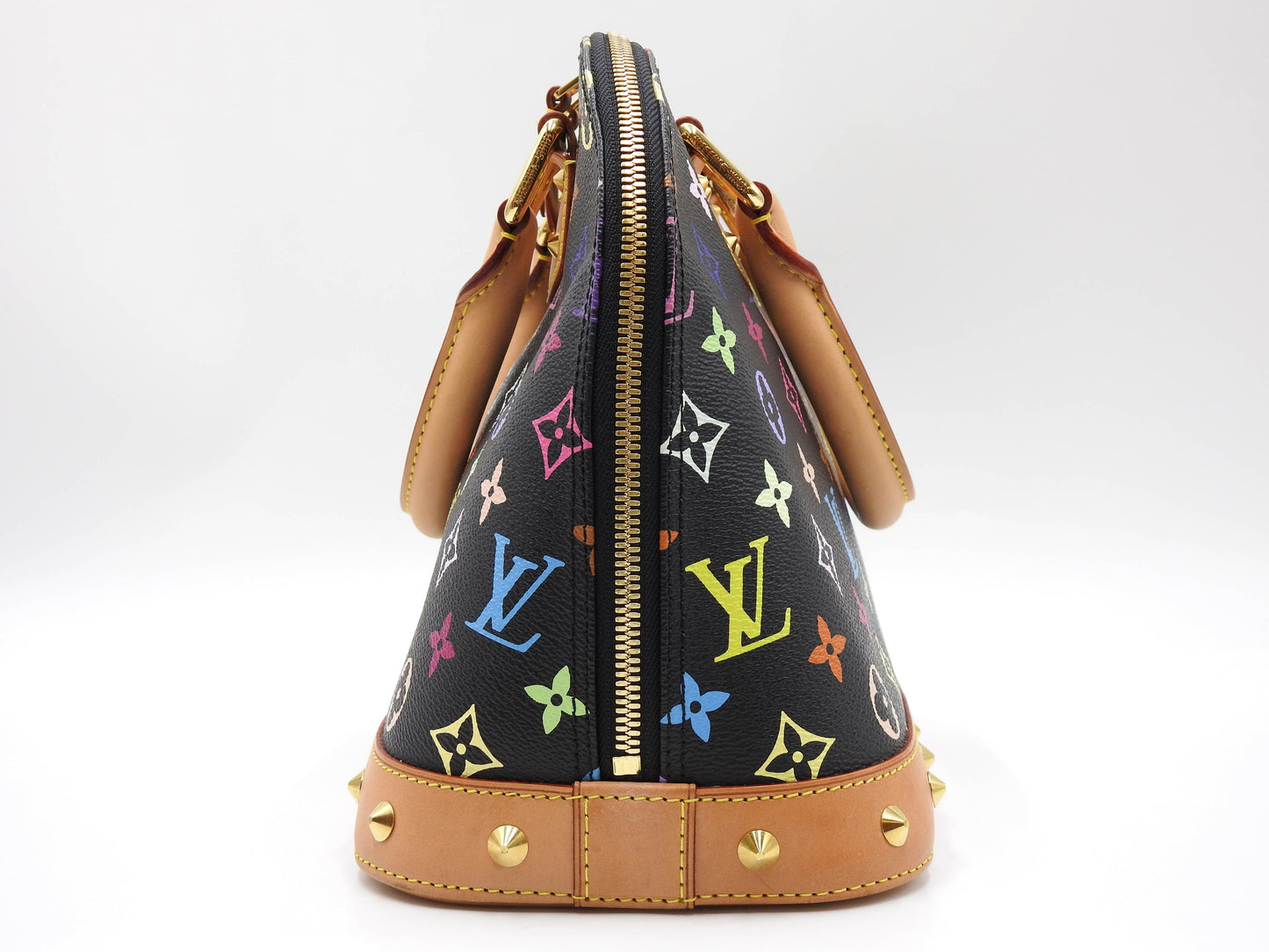 LOUIS VUITTON Alma PM Hand Bag Multicolor Noir Black M40444