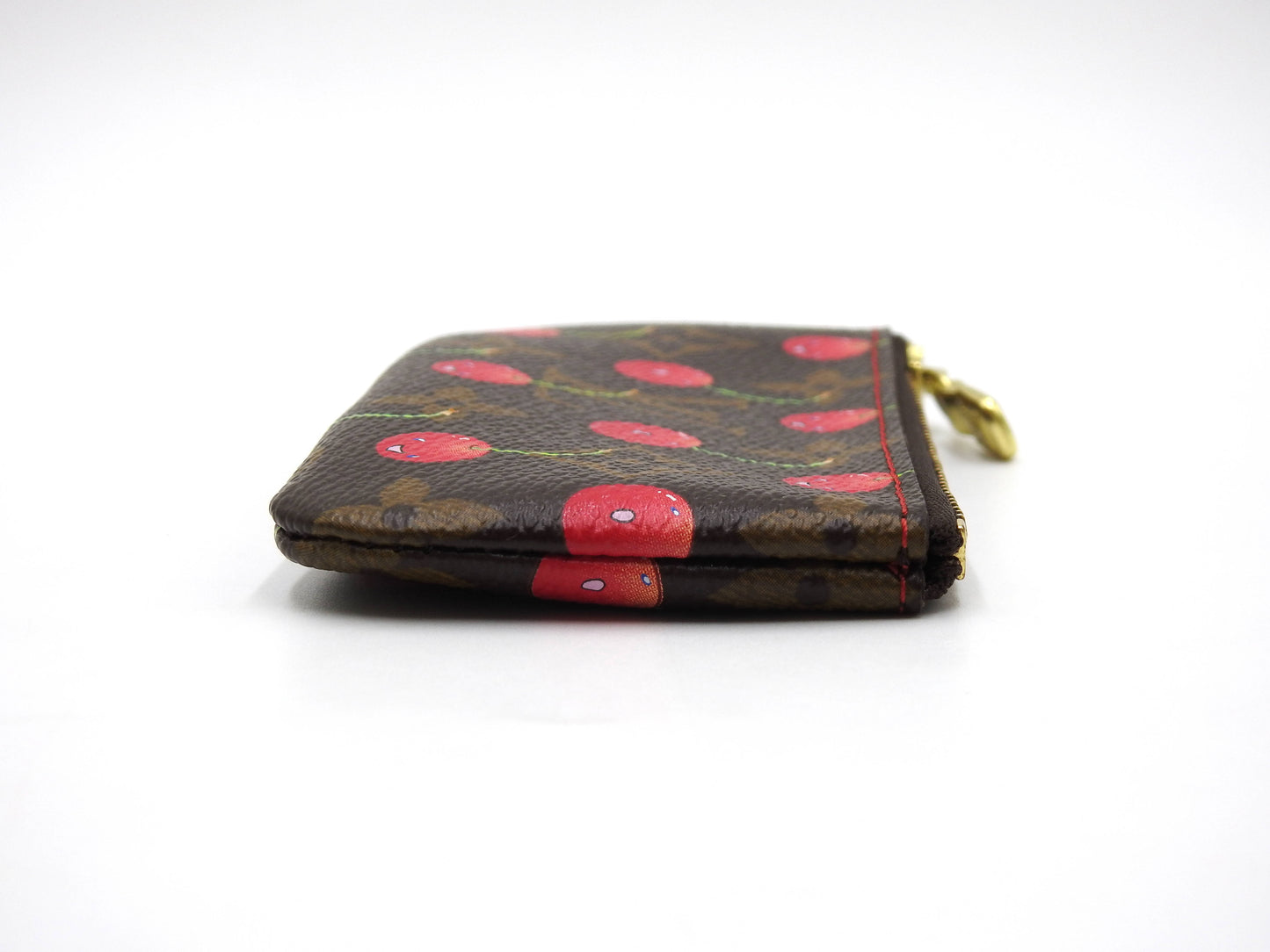 LOUIS VUITTON Monogram Cherry Pochette Cles Key Pouch Coin Purse M95042