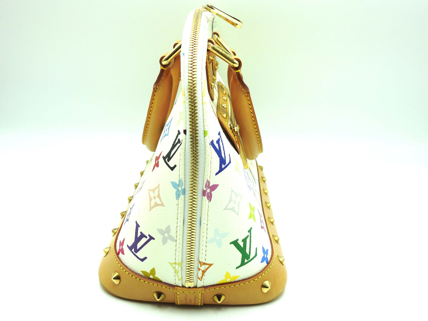 LOUIS VUITTON Alma Hand Bag Multicolor Bron White M92647