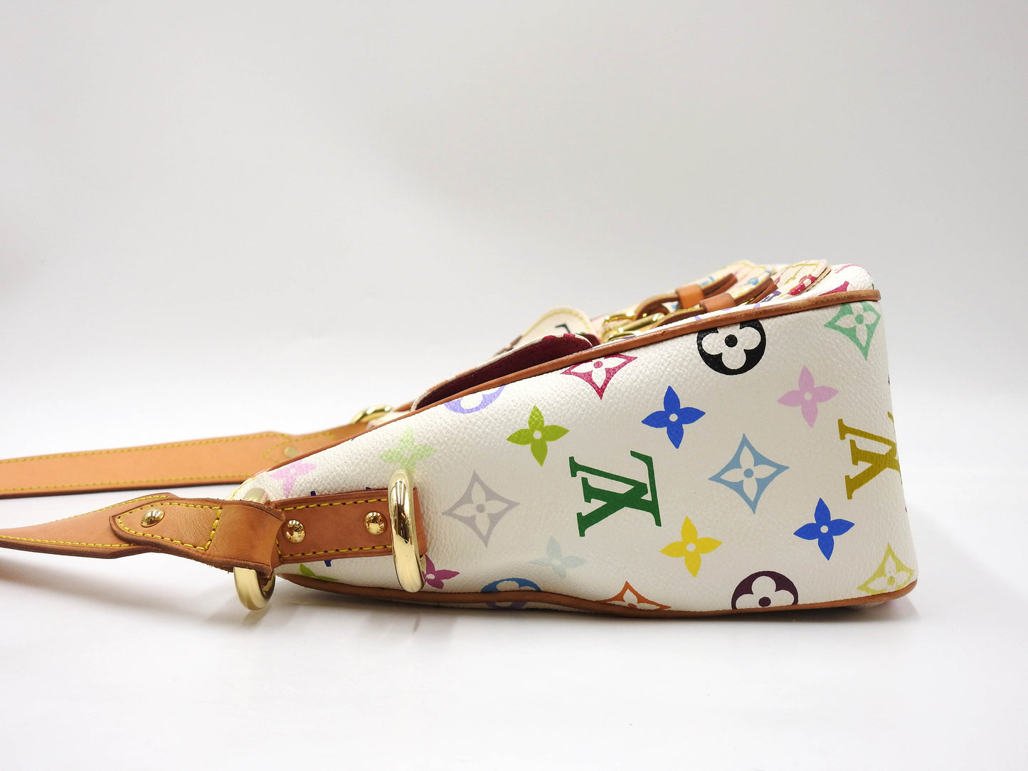 LOUIS VUITTON Lodge GM Shoulder Bag Monogram Multicolor White M40051